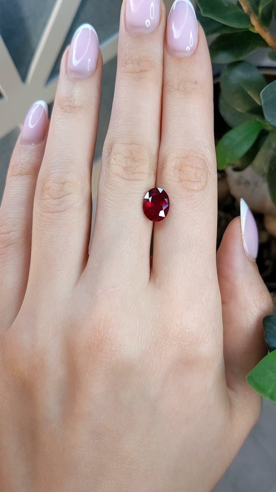 3.41 Ct. Ruby from Mozambique Size Video