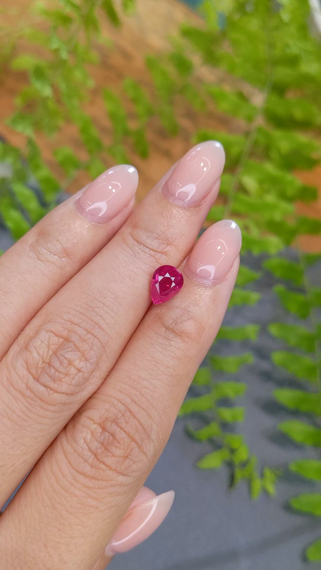1.76 Ct. Pinkish Red Ruby from Mozambique Size Video