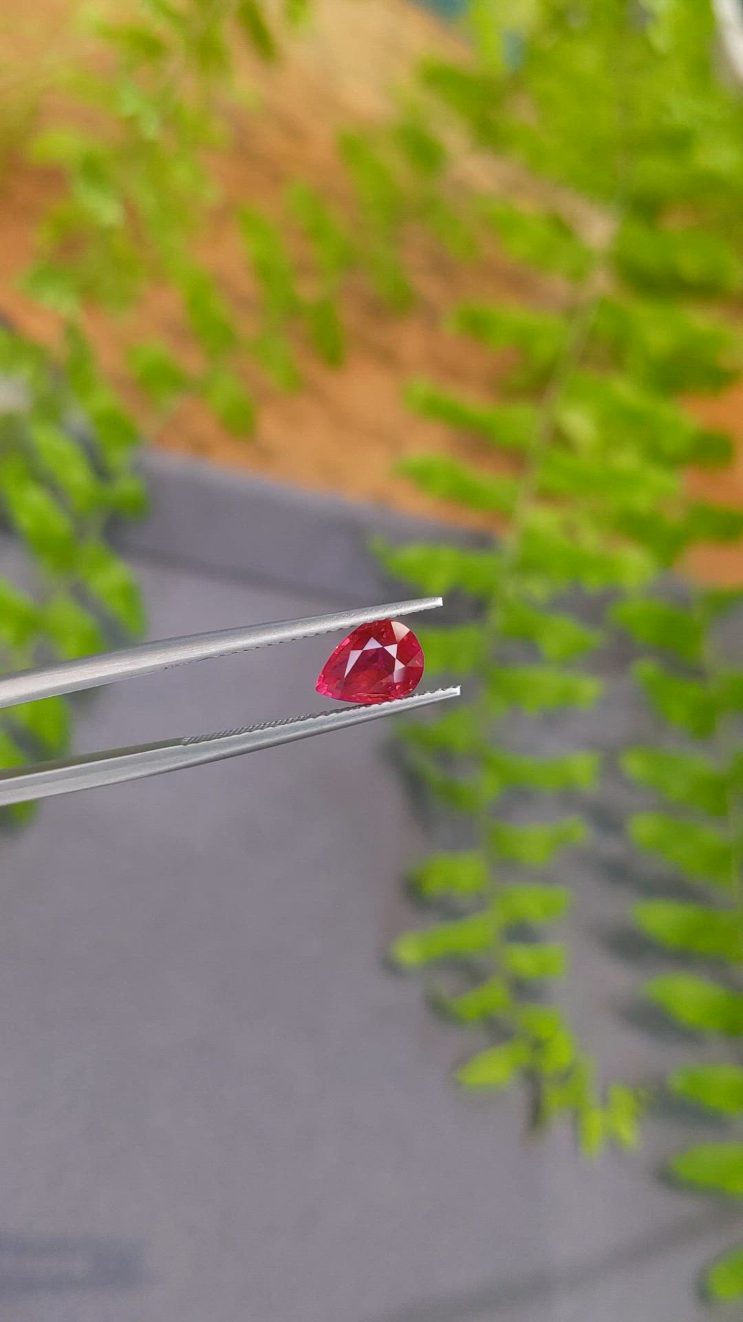 1.76 Ct. Pinkish Red Ruby from Mozambique Size Video