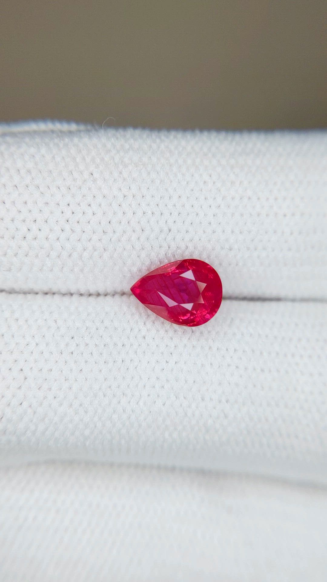 1.76 Ct. Pinkish Red Ruby from Mozambique Size Video