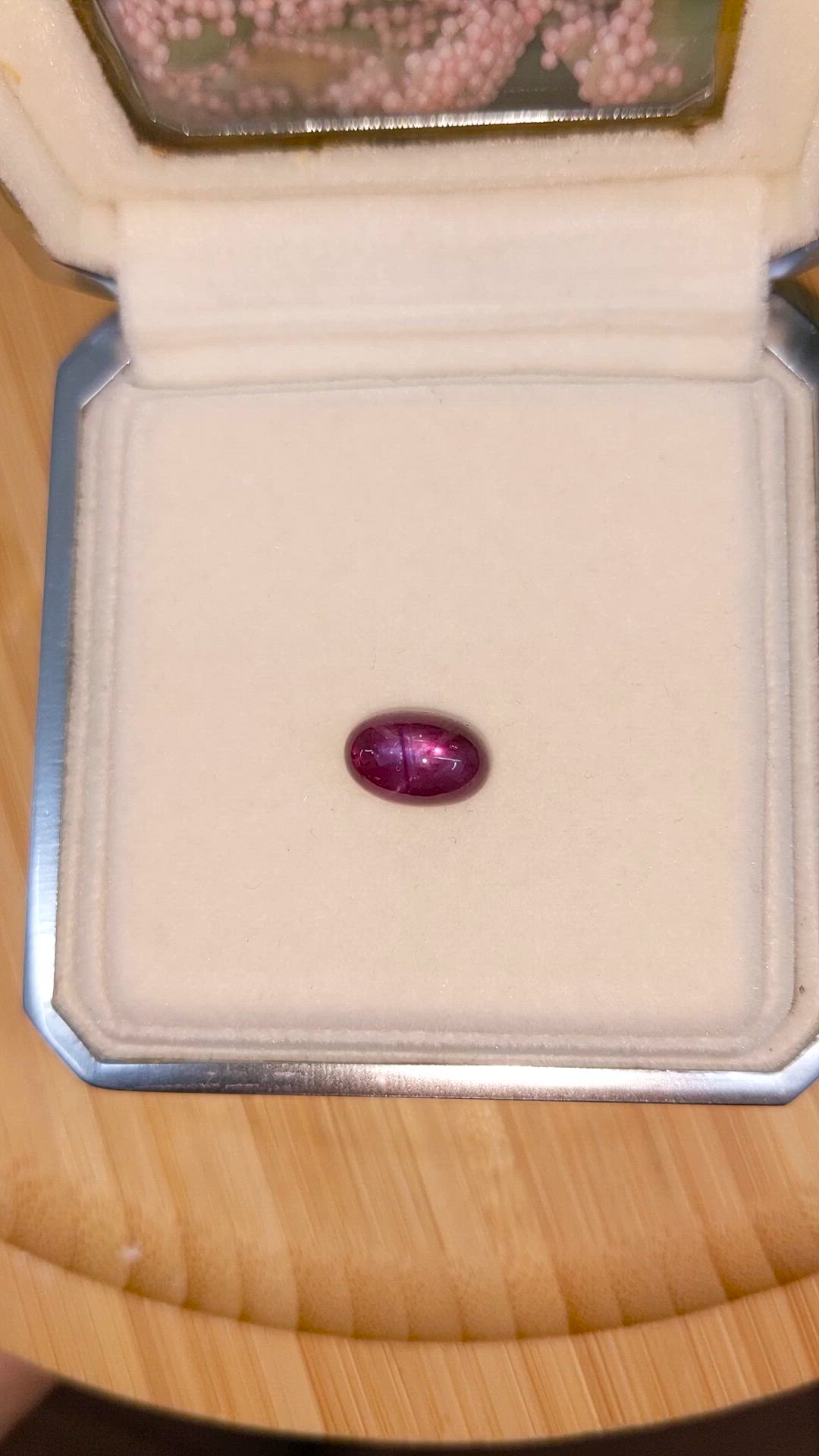 4.64 Ct. Purplish Red Star Ruby from Mozambique Size Video
