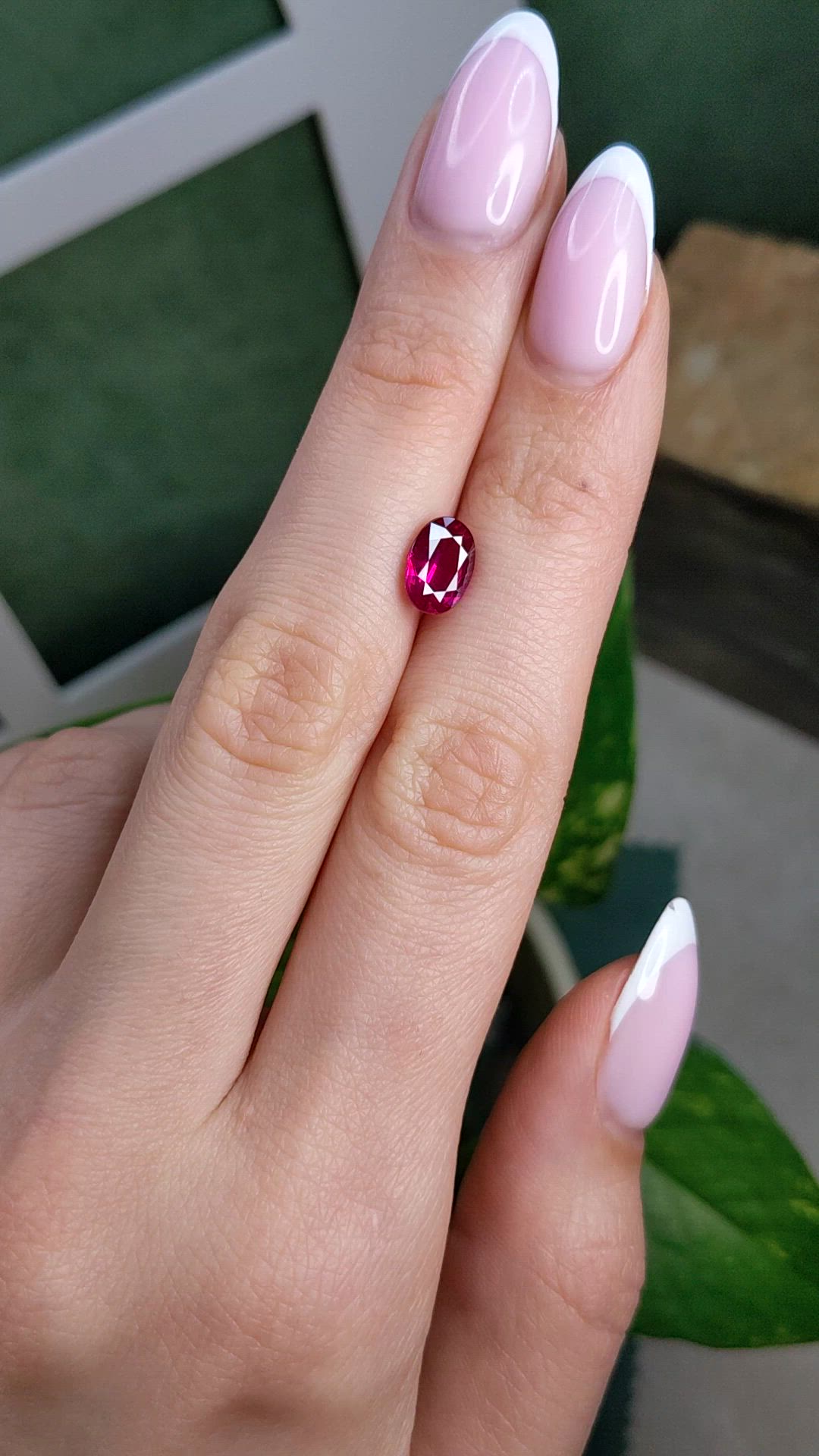 1.82 Ct. Pinkish Red Ruby from Mozambique Size Video