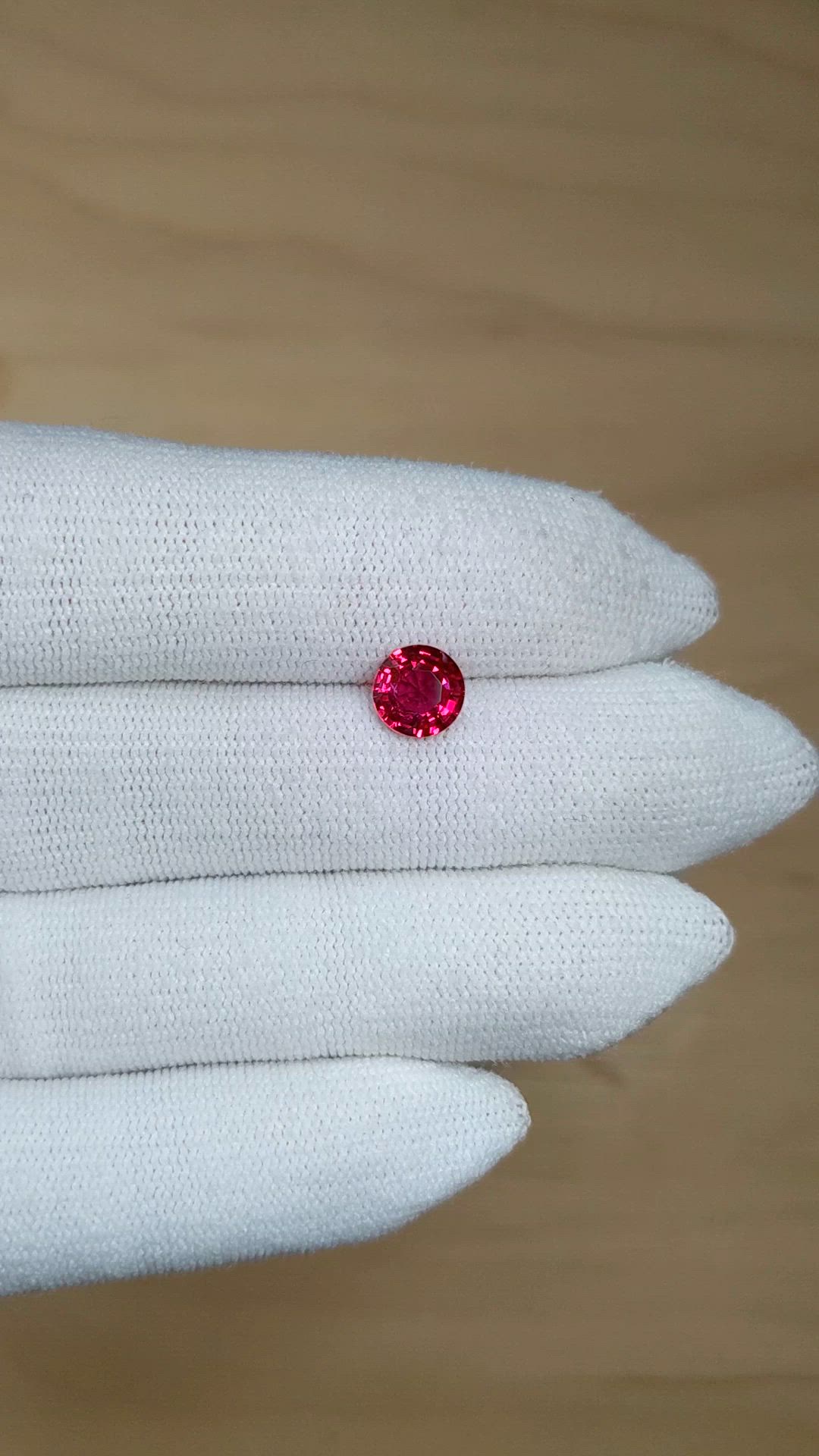 1.55 Ct. Pinkish Red Ruby from Mozambique Size Video