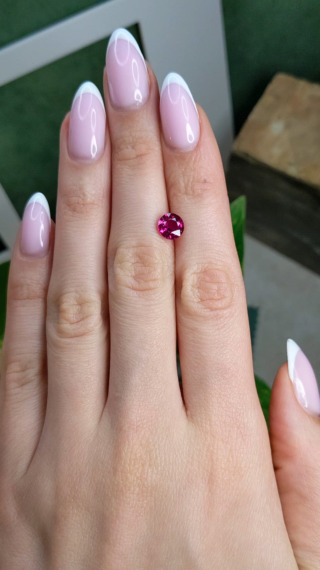 1.55 Ct. Pinkish Red Ruby from Mozambique Size Video
