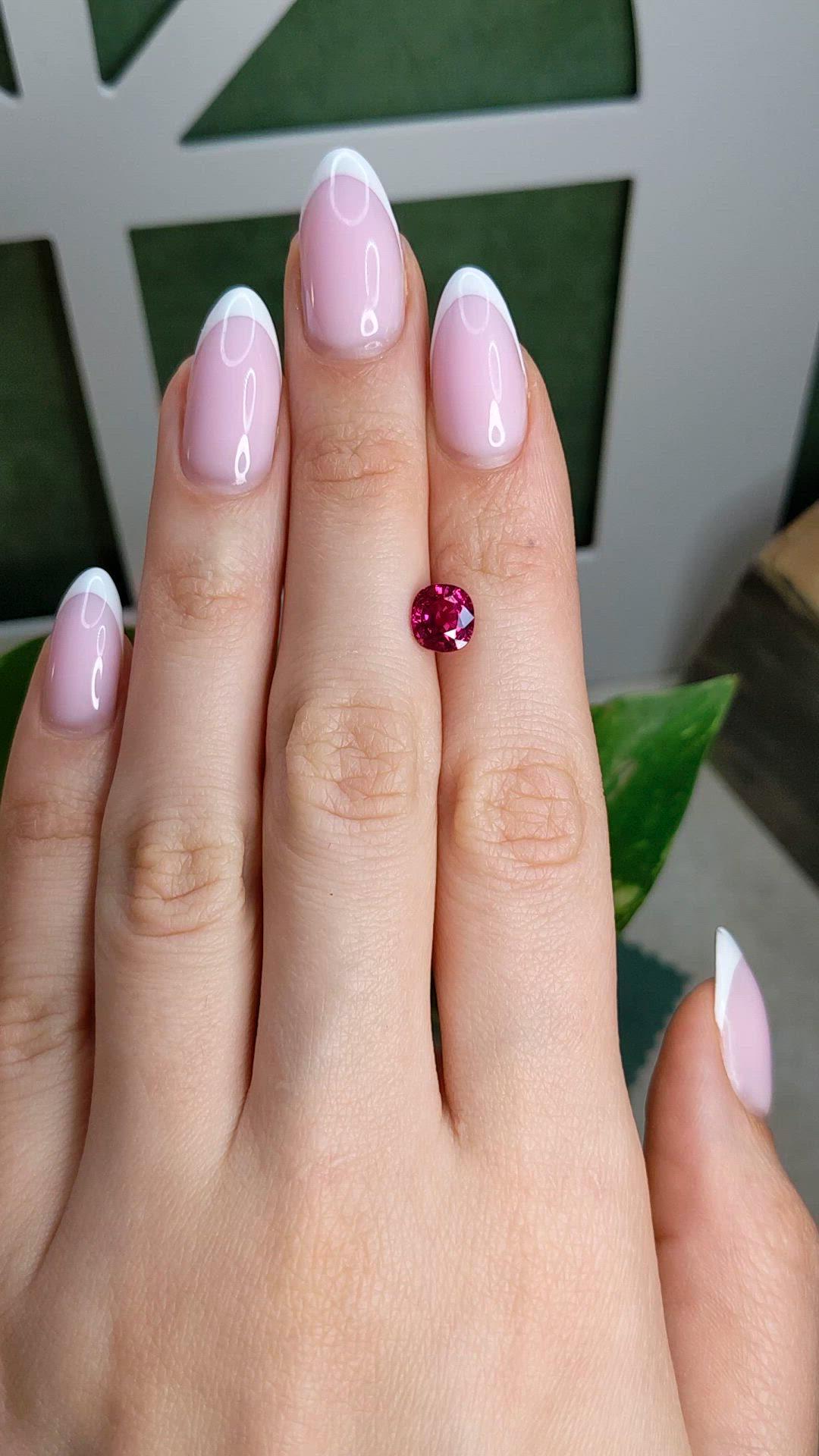 2.03 Ct. Pinkish Red Ruby from Mozambique Size Video