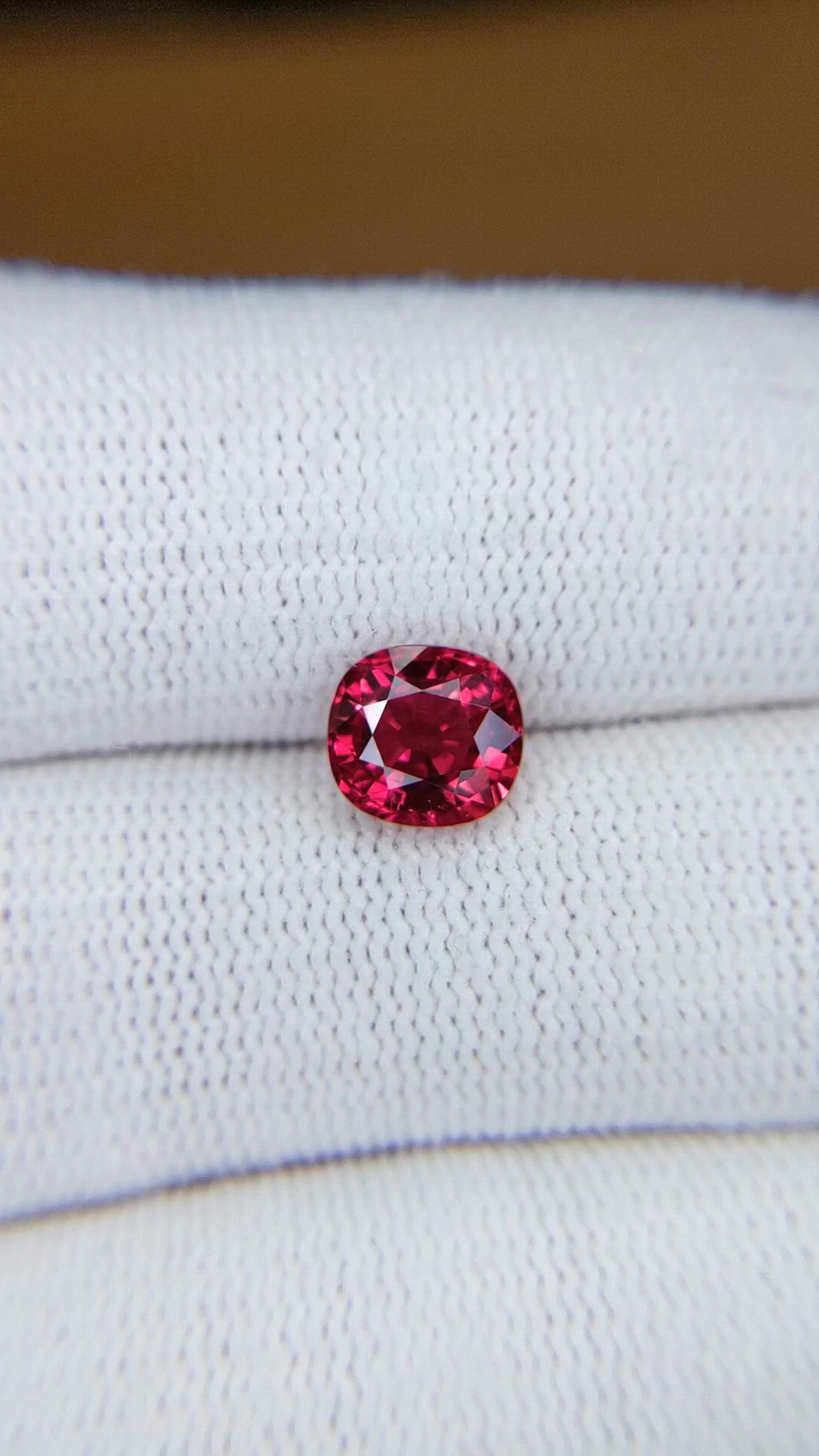 2.03 Ct. Pinkish Red Ruby from Mozambique Size Video