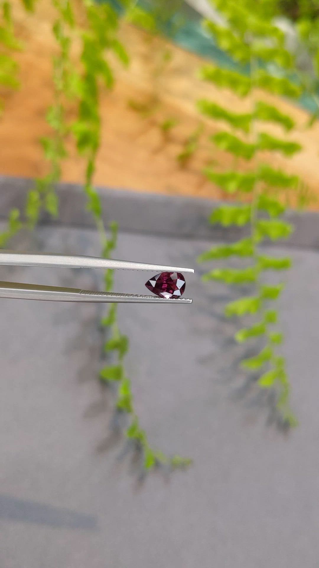1.01 Ct. Purplish Red Ruby from Mozambique Size Video