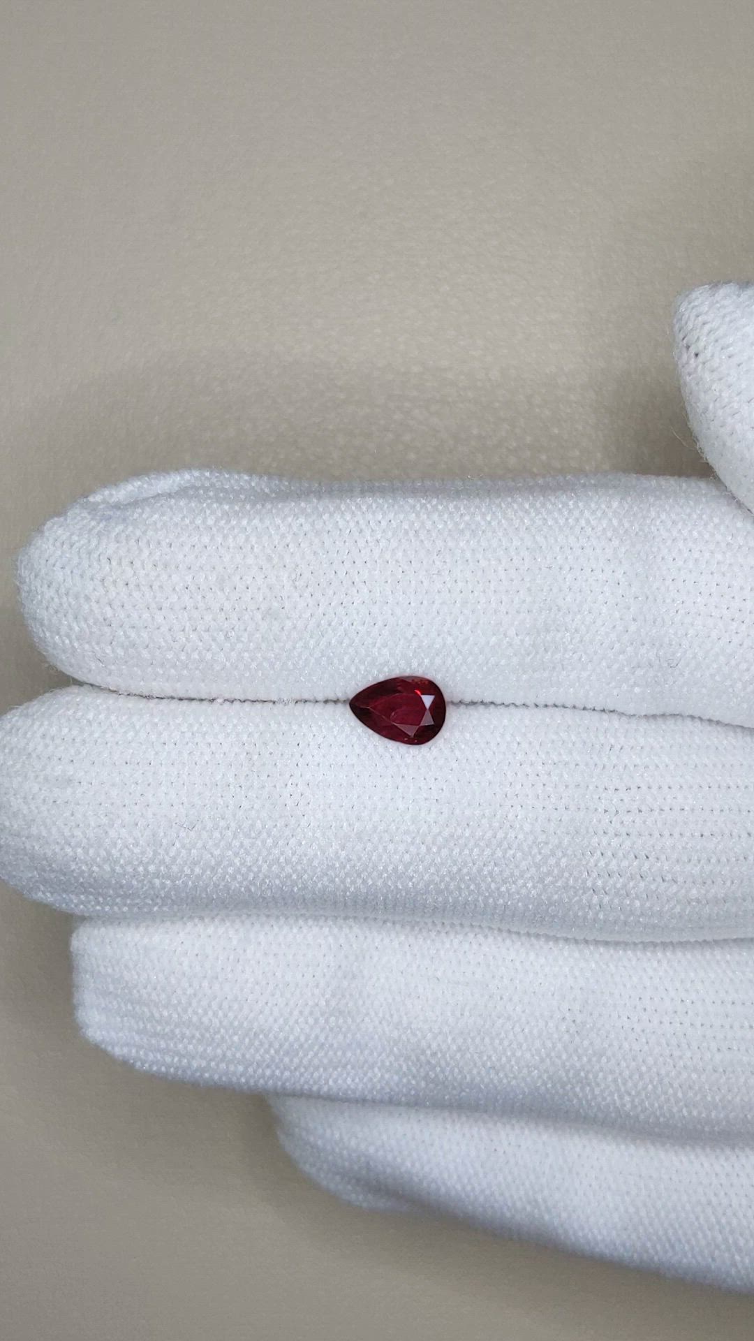 0.64 Ct. Purplish Red Ruby from Mozambique Size Video
