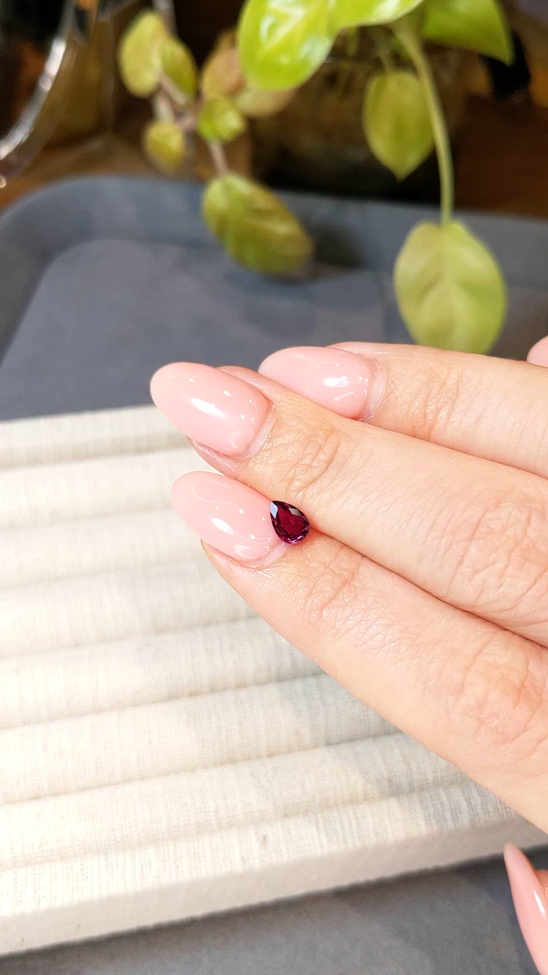 0.79 Ct. Ruby from Mozambique Size Video