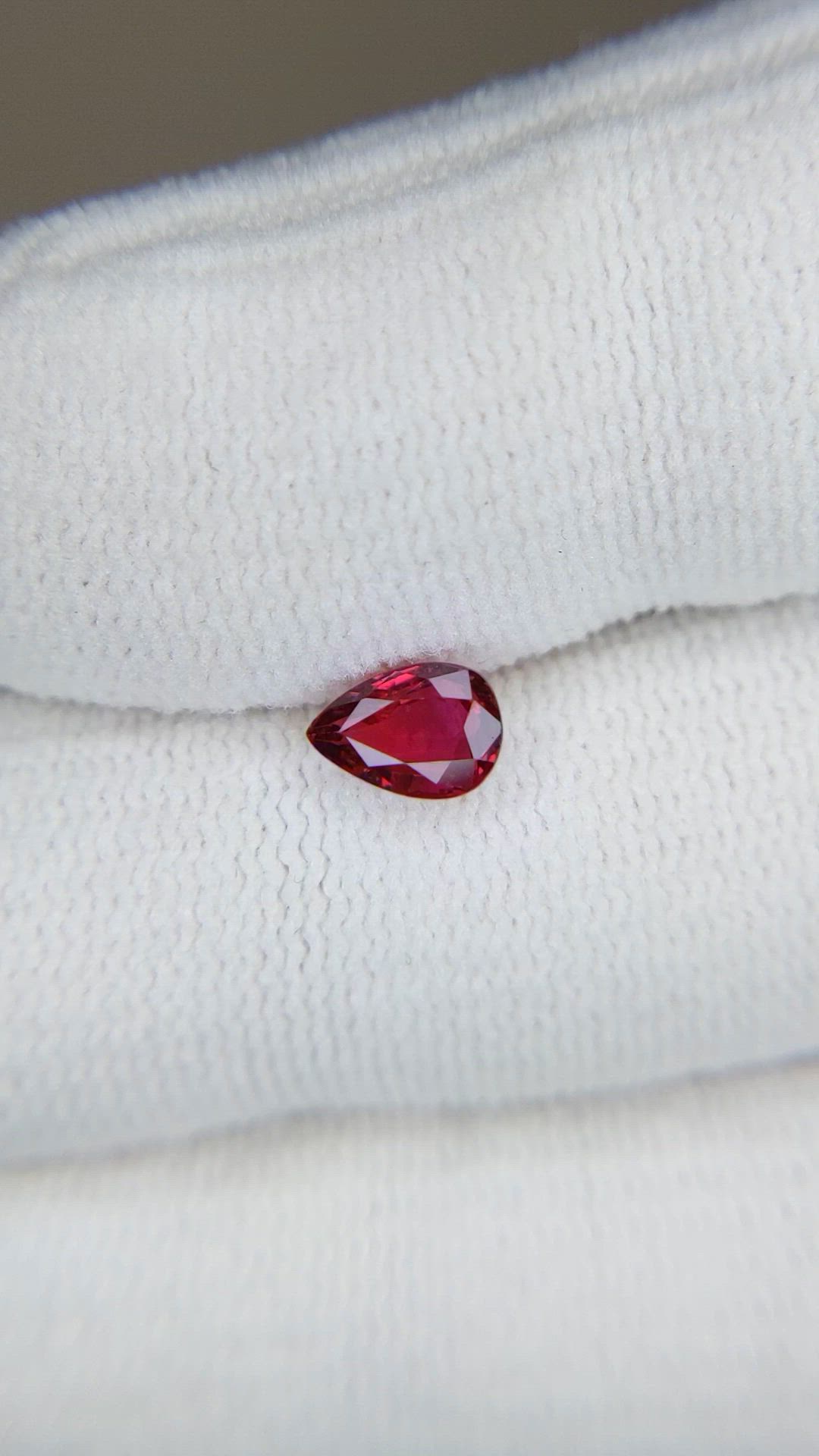 0.79 Ct. Ruby from Mozambique Size Video