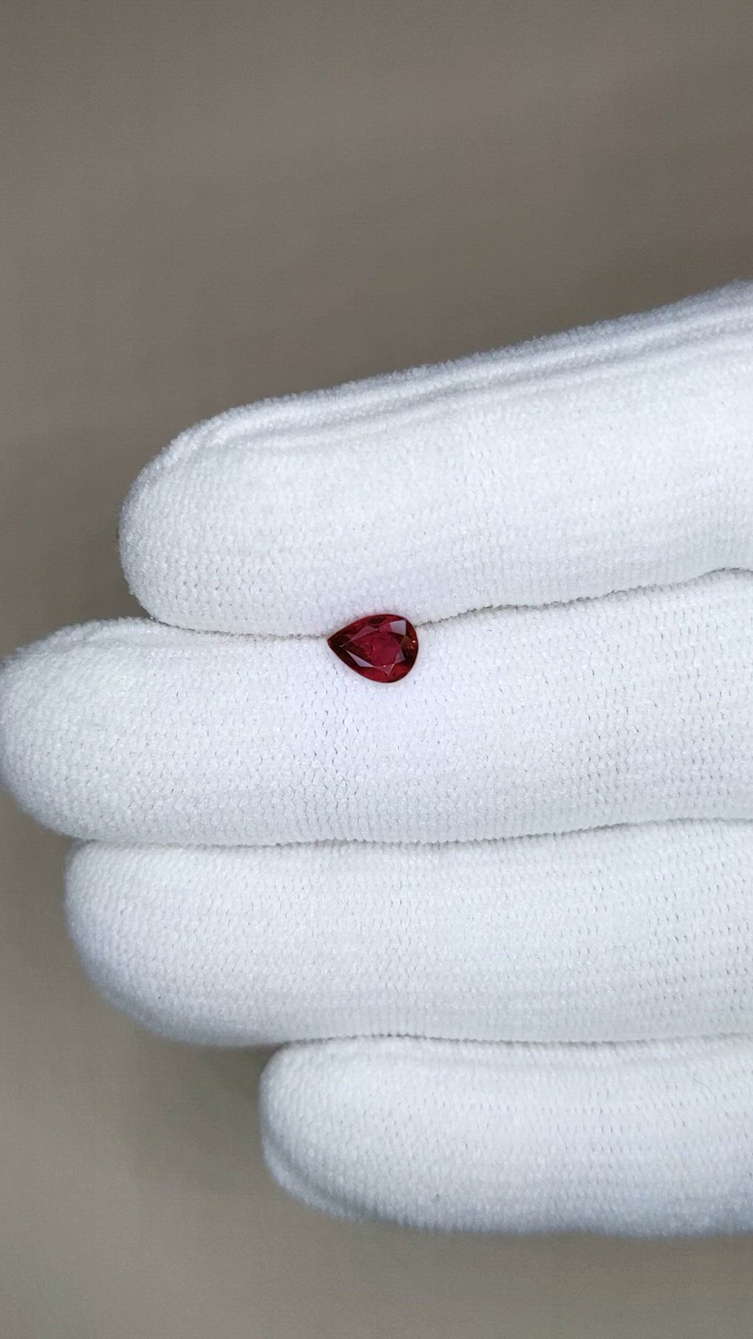 0.59 Ct. Ruby from Mozambique Size Video