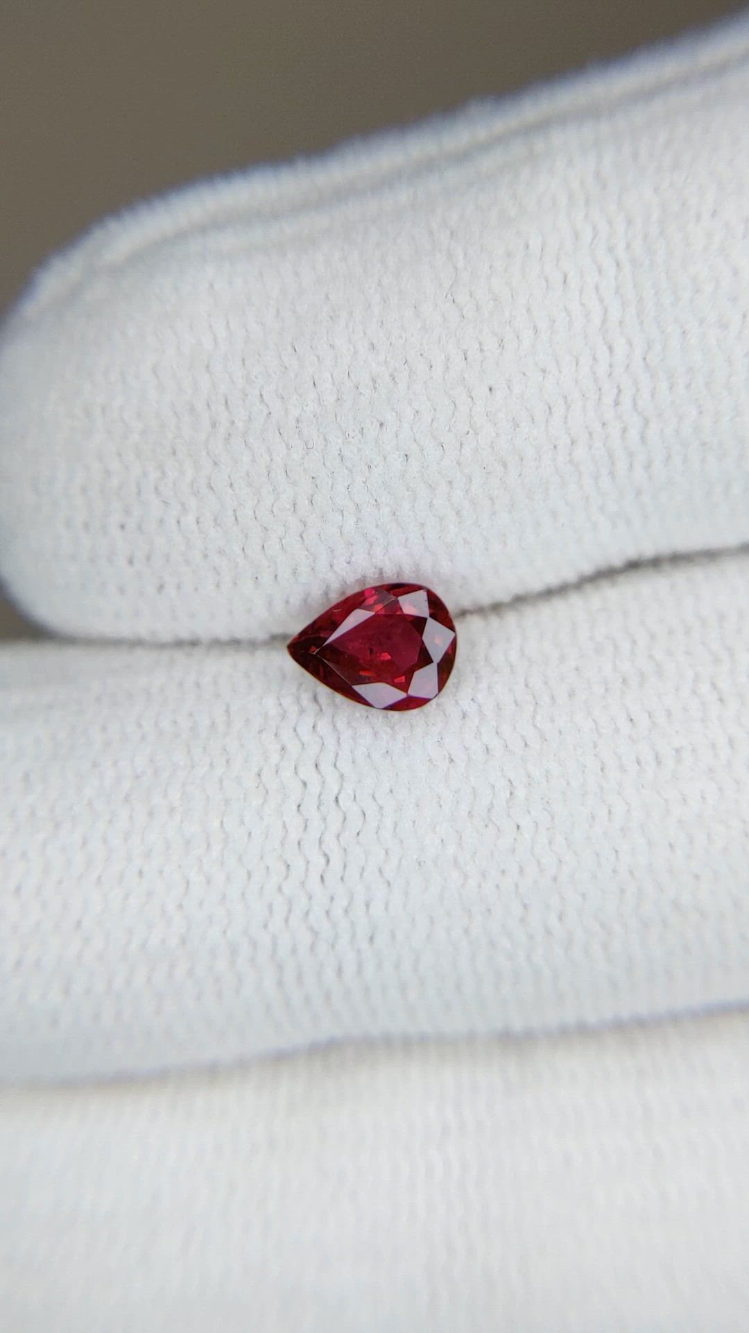 0.59 Ct. Ruby from Mozambique Size Video