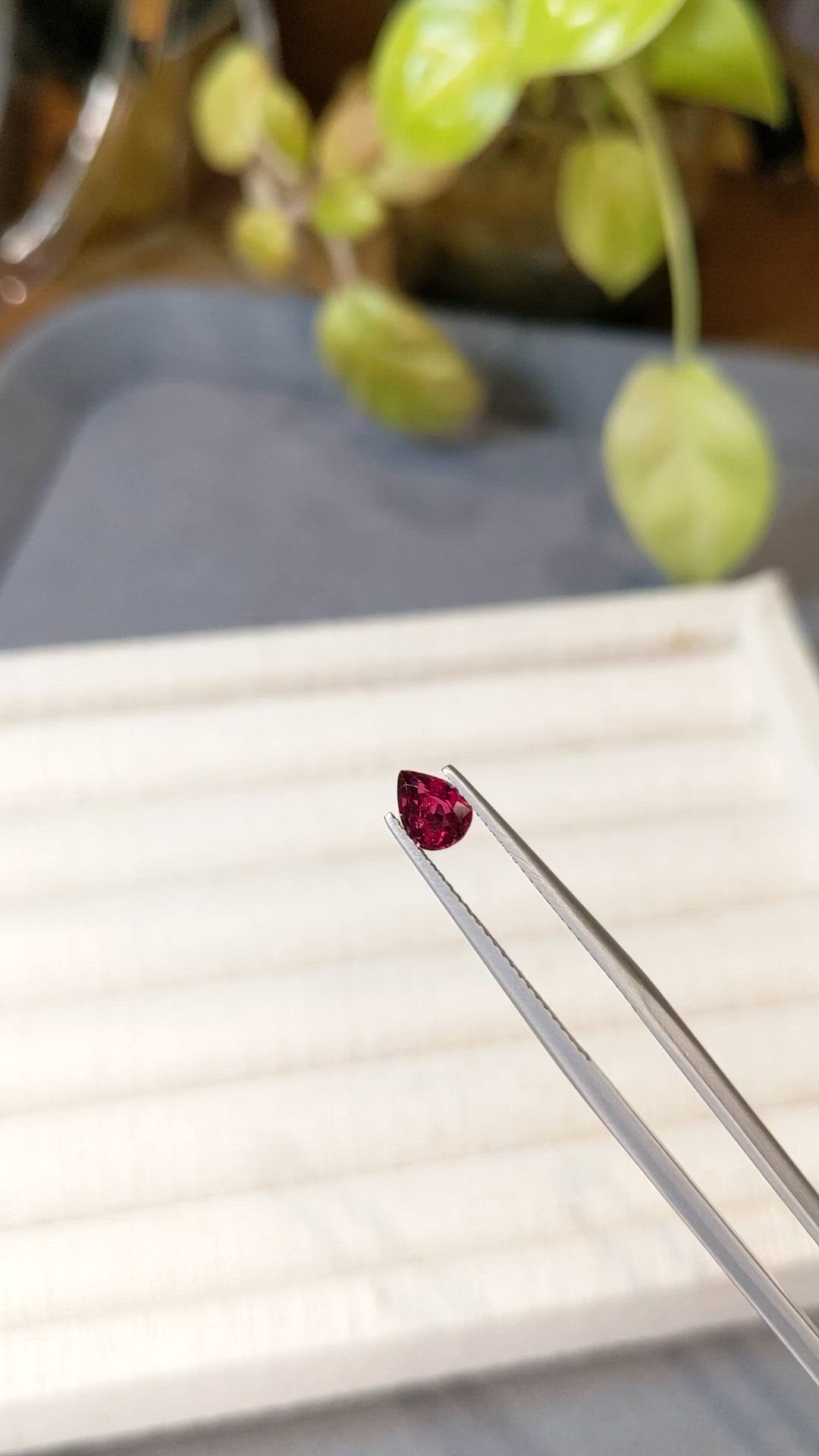 0.59 Ct. Ruby from Mozambique Size Video