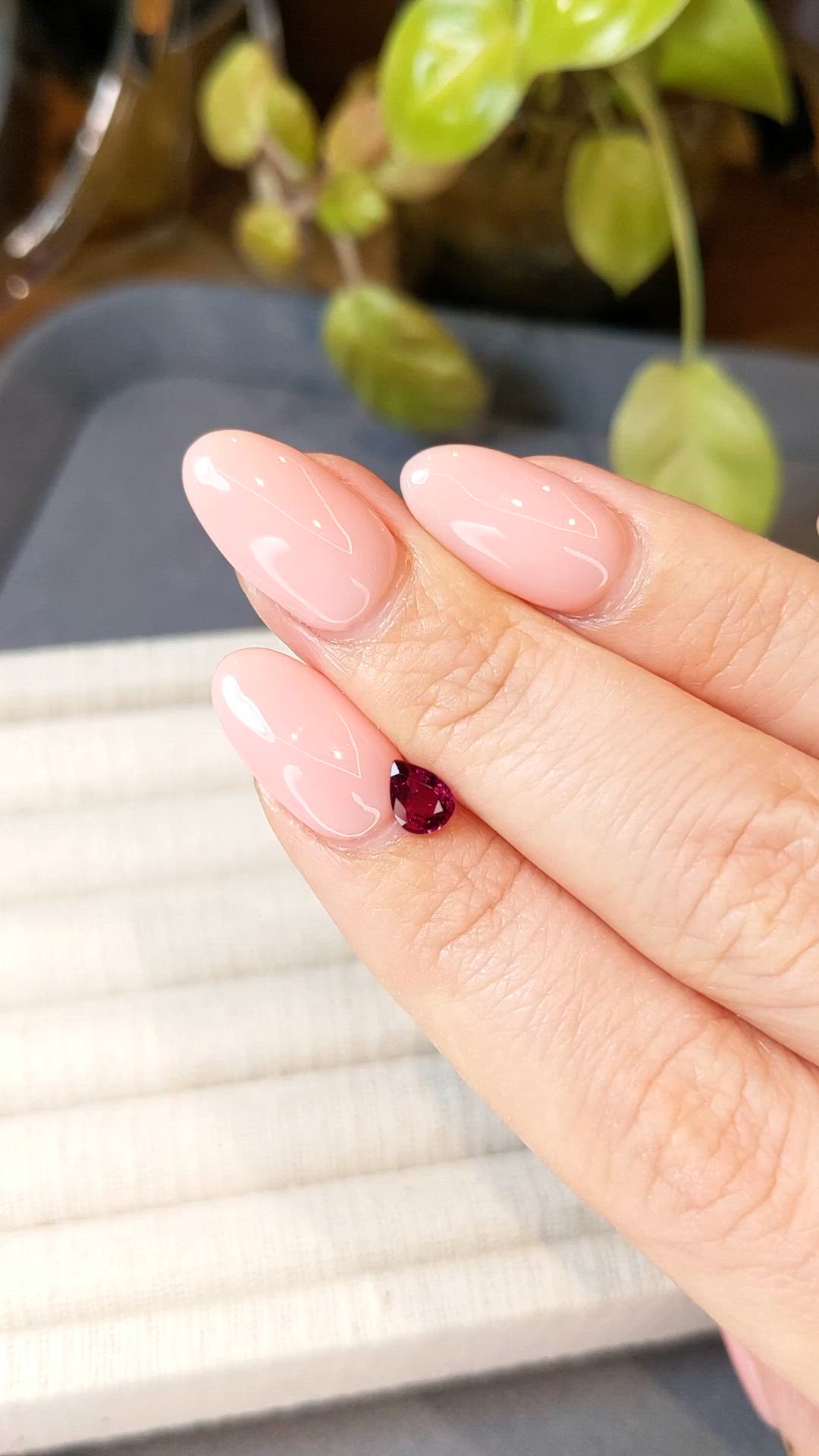 0.59 Ct. Ruby from Mozambique Size Video