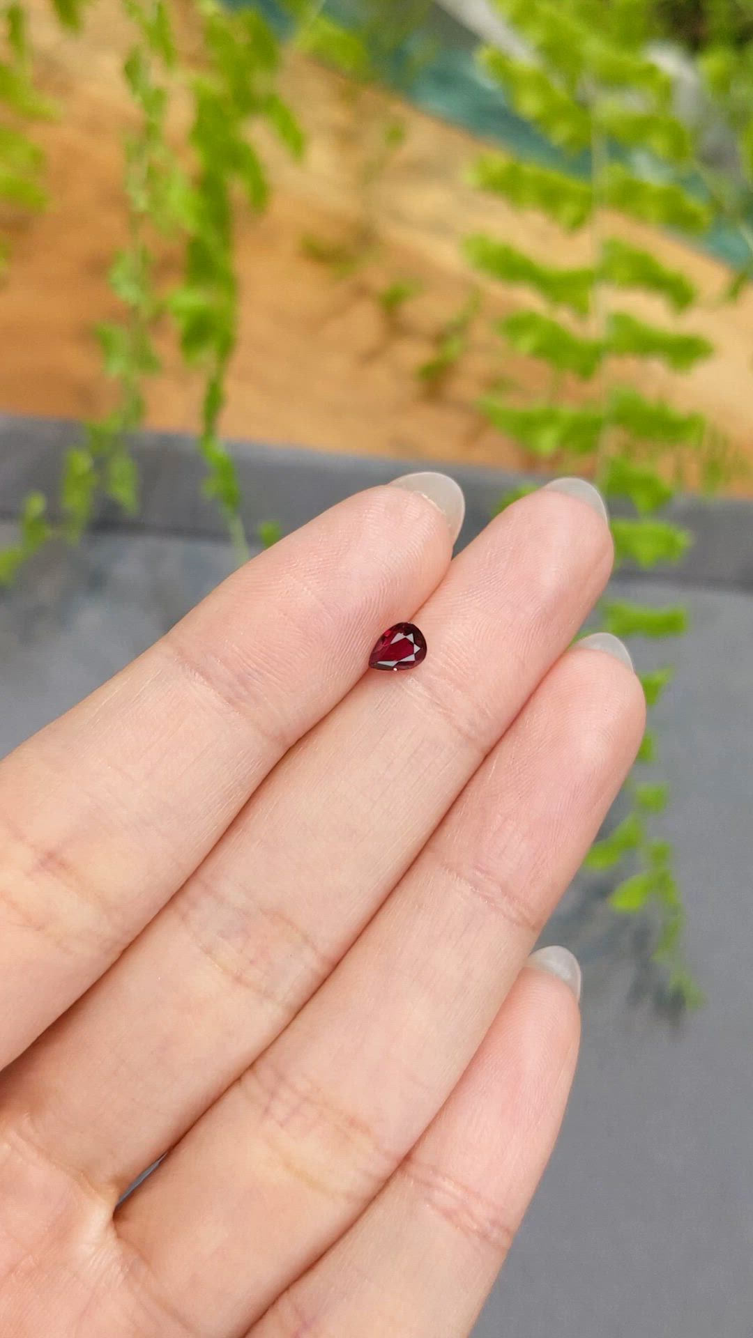 0.44 Ct. Ruby from Mozambique Size Video