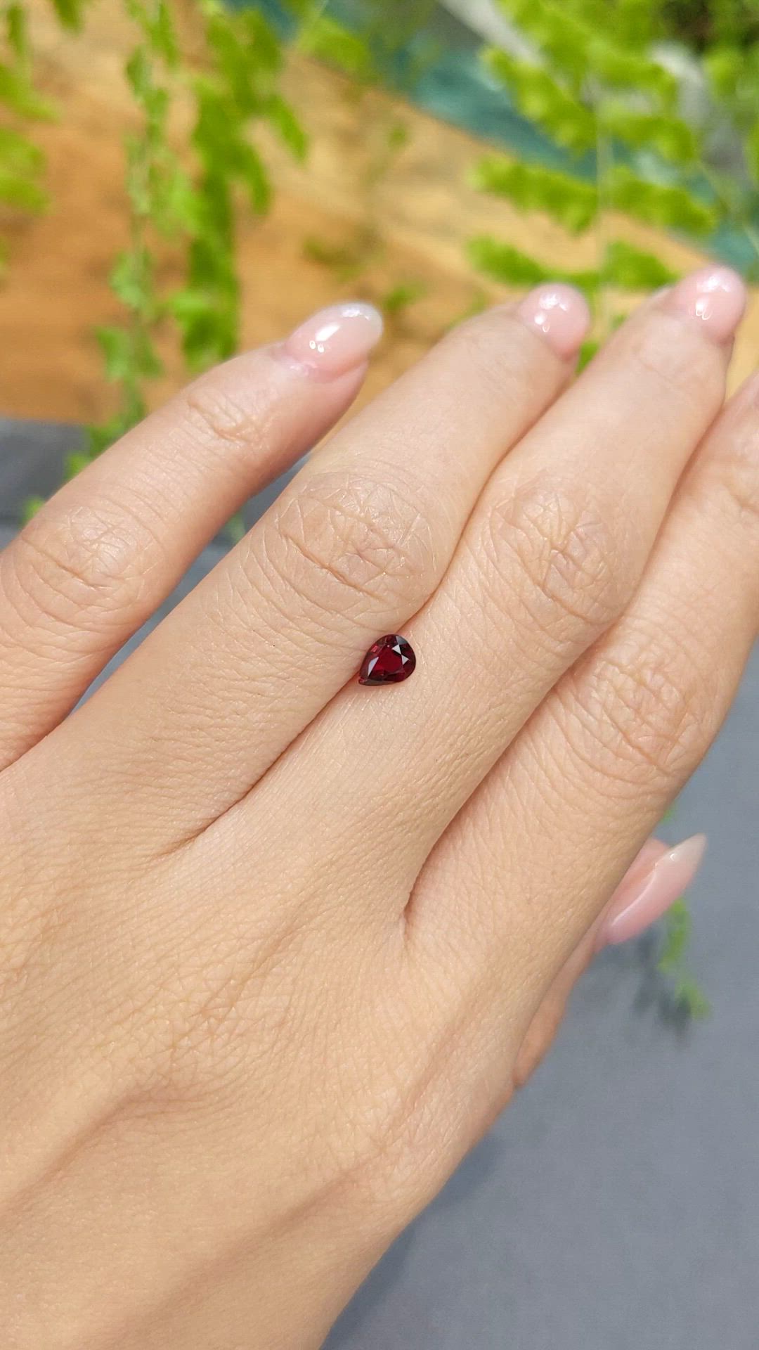 0.44 Ct. Ruby from Mozambique Size Video