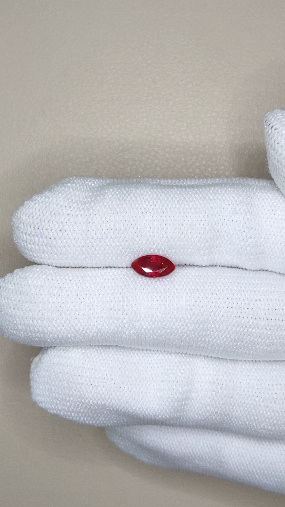 1.00 Ct. Ruby from Burma (Myanmar) Size Video