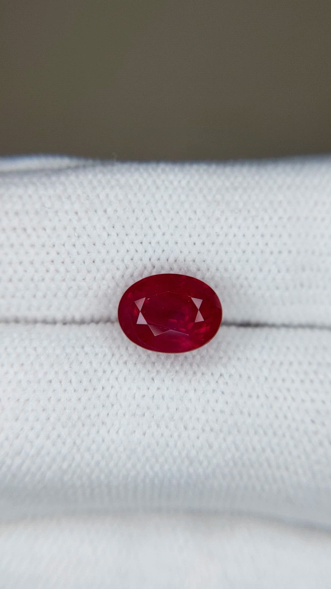 3.03 Ct. Purplish Red Ruby from Mozambique Size Video