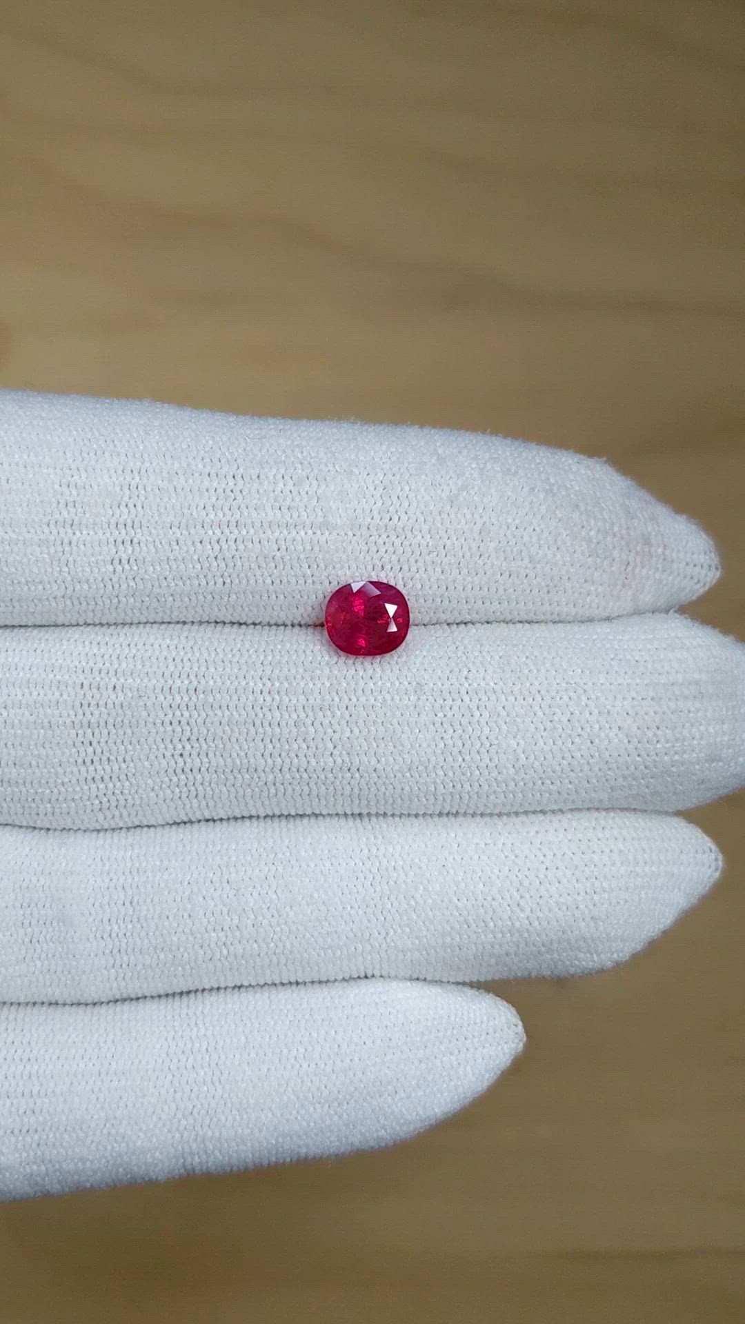 1.62 Ct. Ruby from Burma (Myanmar) Size Video