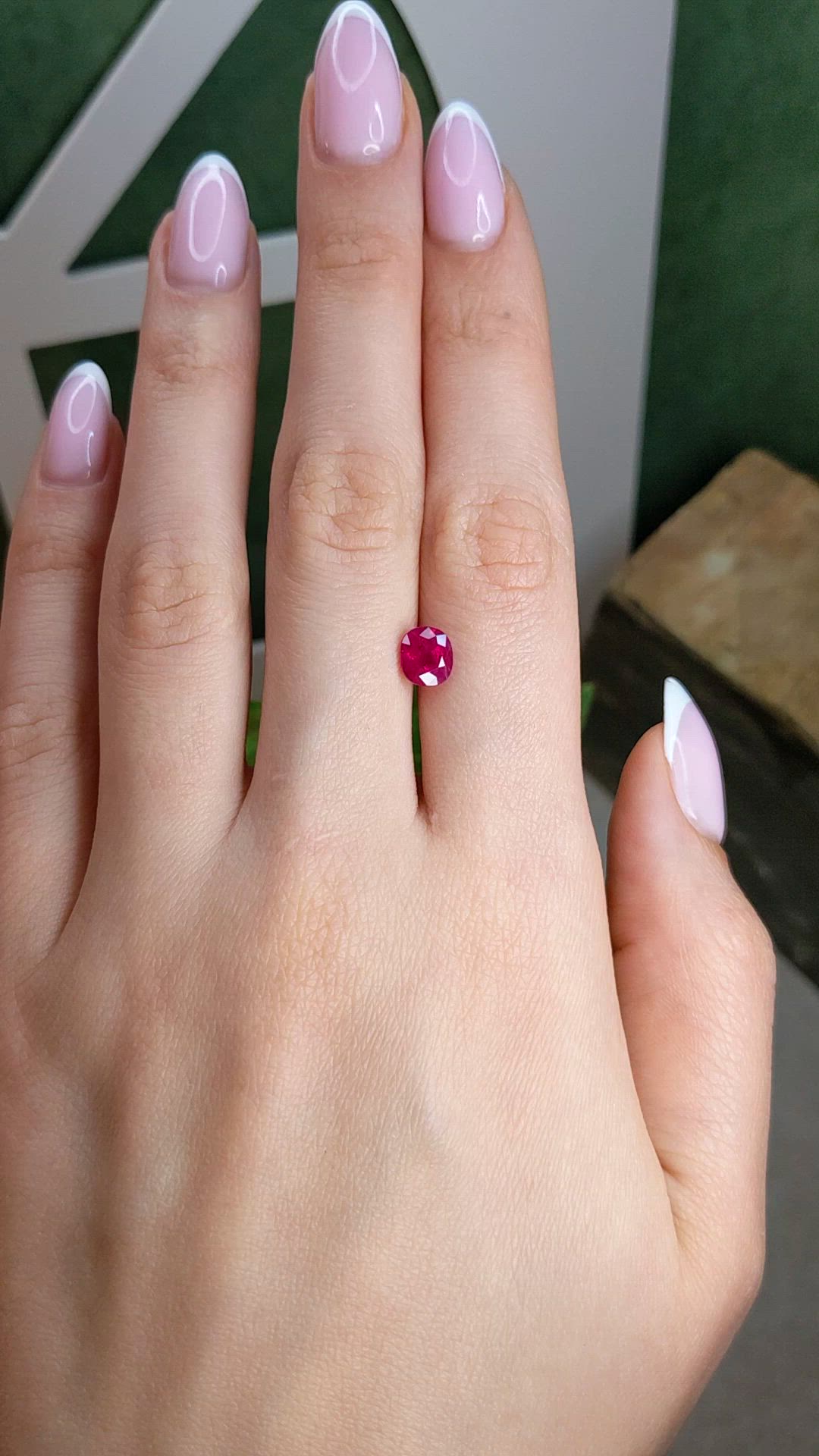 1.62 Ct. Ruby from Burma (Myanmar) Size Video