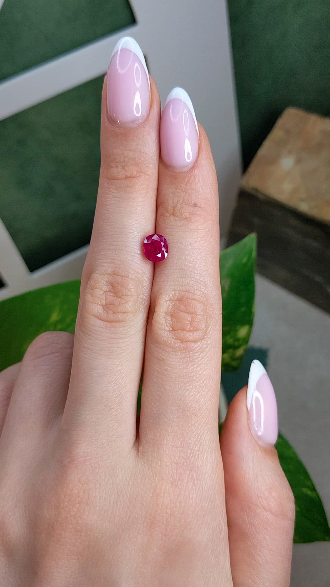1.62 Ct. Ruby from Burma (Myanmar) Size Video