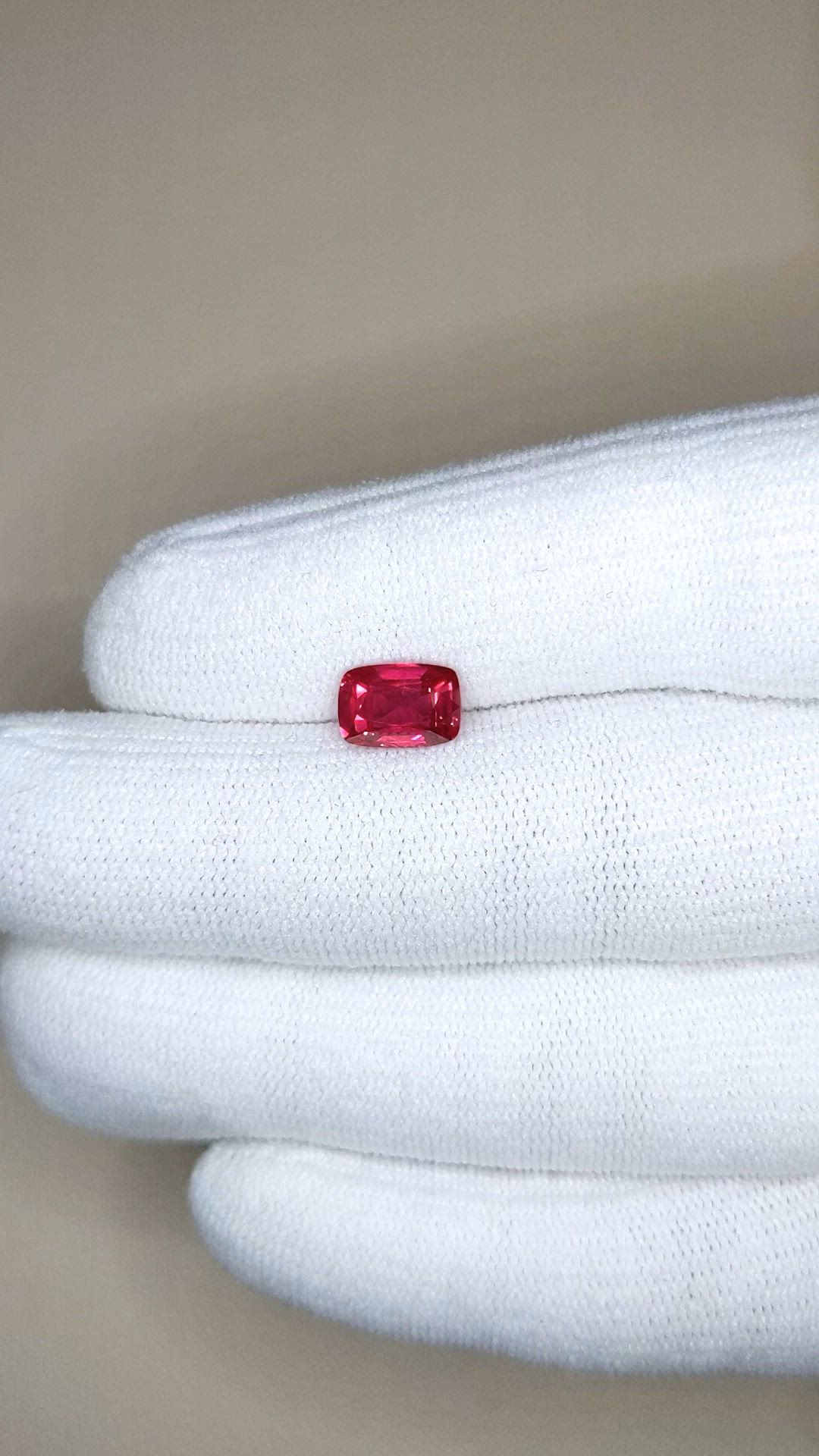2.07 Ct. Pinkish Red Ruby from Mozambique Size Video
