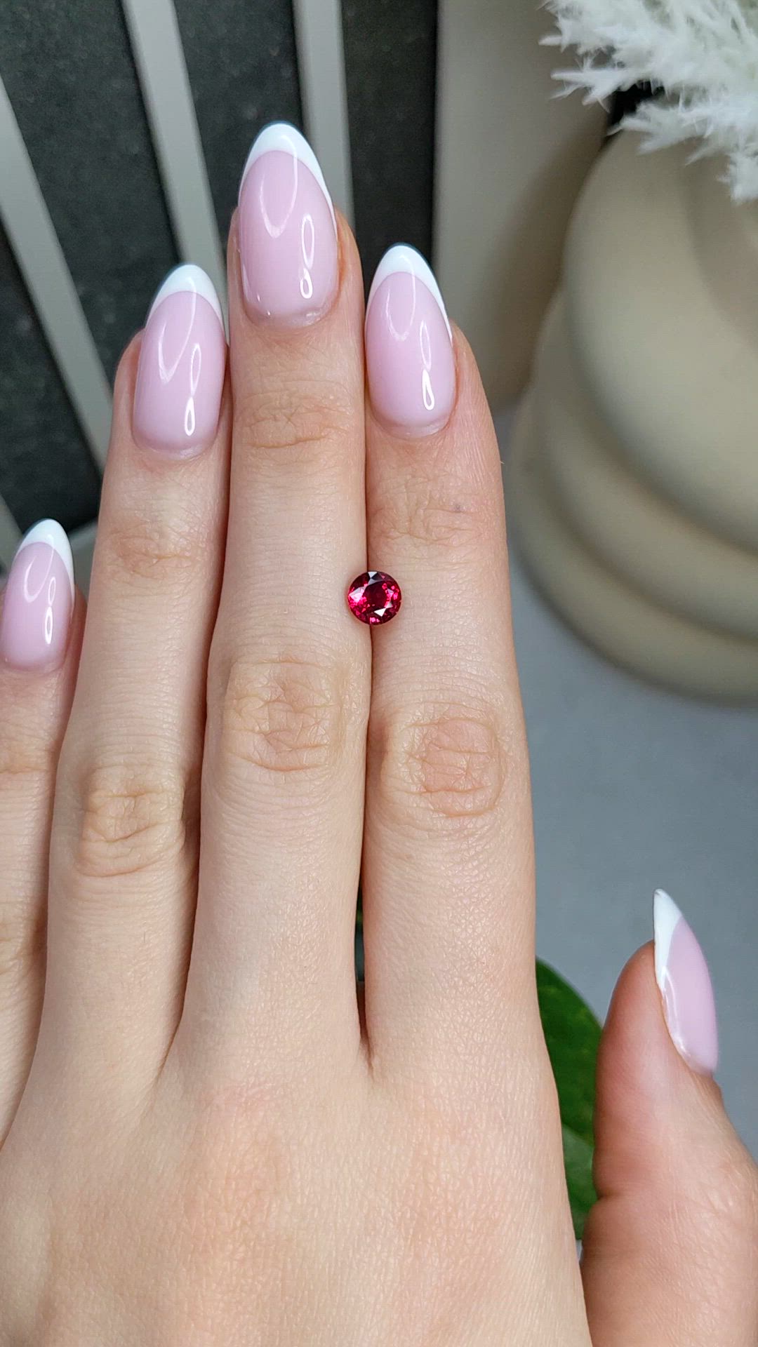 1.08 Ct. Ruby from Mozambique Size Video