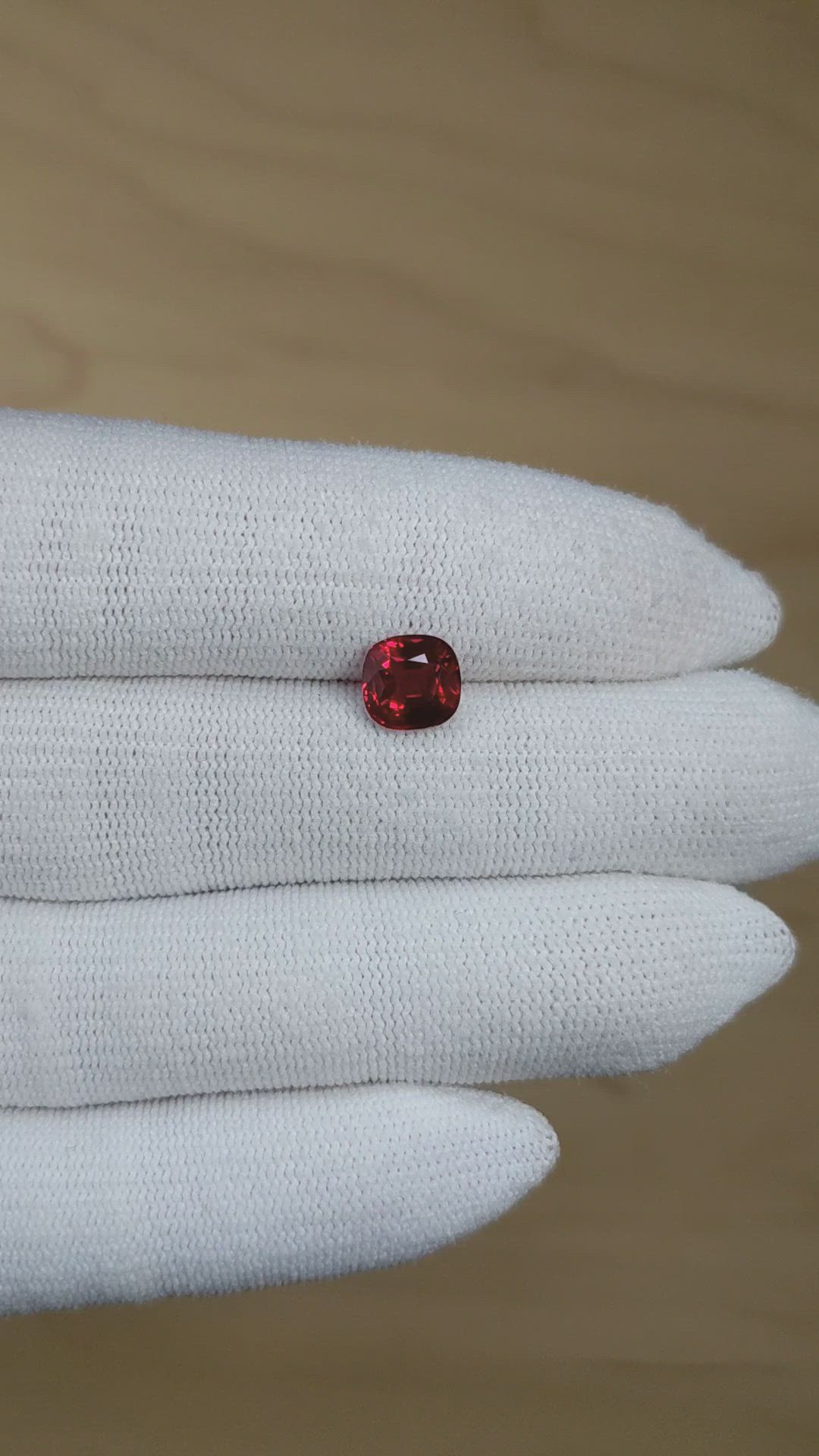 1.93 Ct. Ruby from Mozambique Size Video
