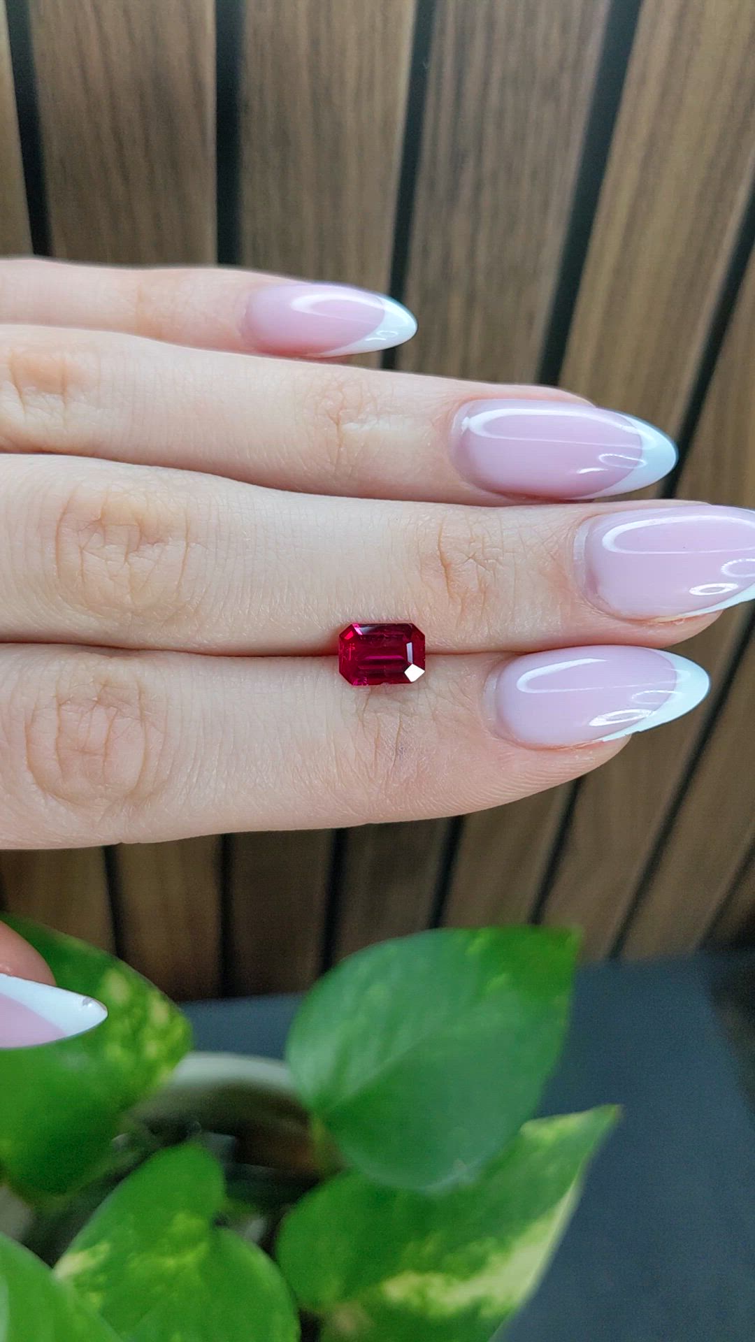 1.59 Ct. Ruby from Mozambique Size Video