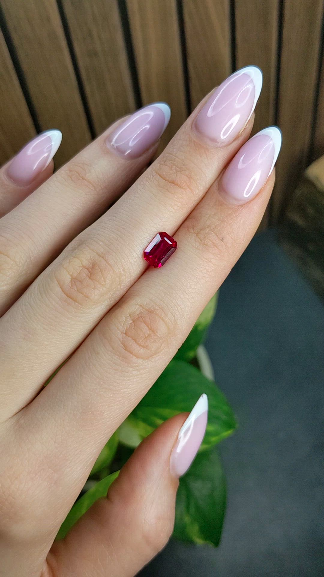 1.59 Ct. Ruby from Mozambique Size Video