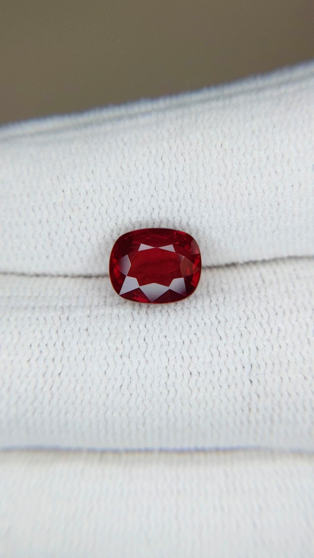 3.09 Ct. Ruby from Mozambique Size Video