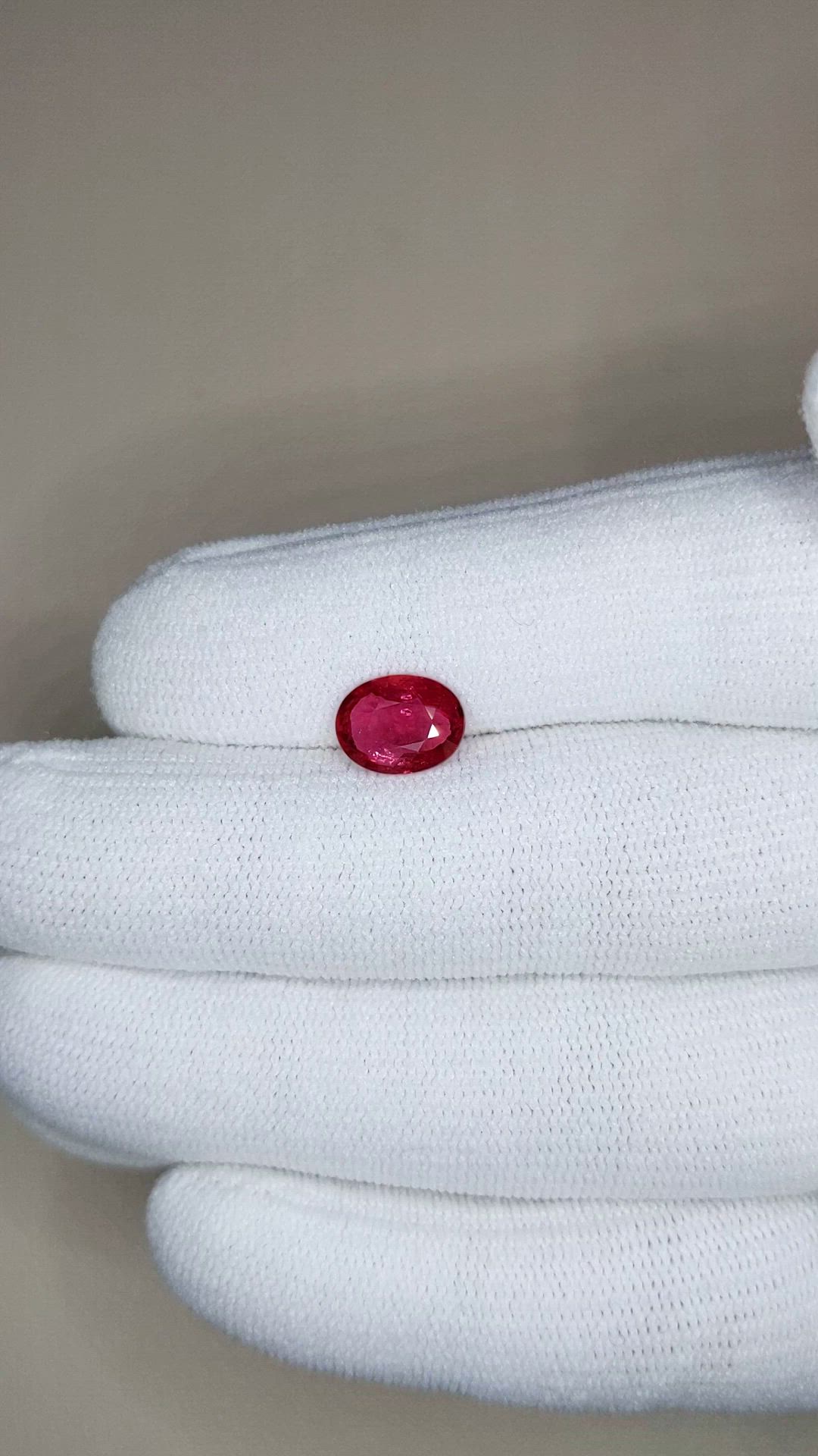 2.11 Ct. Pinkish Red Ruby from Mozambique Size Video