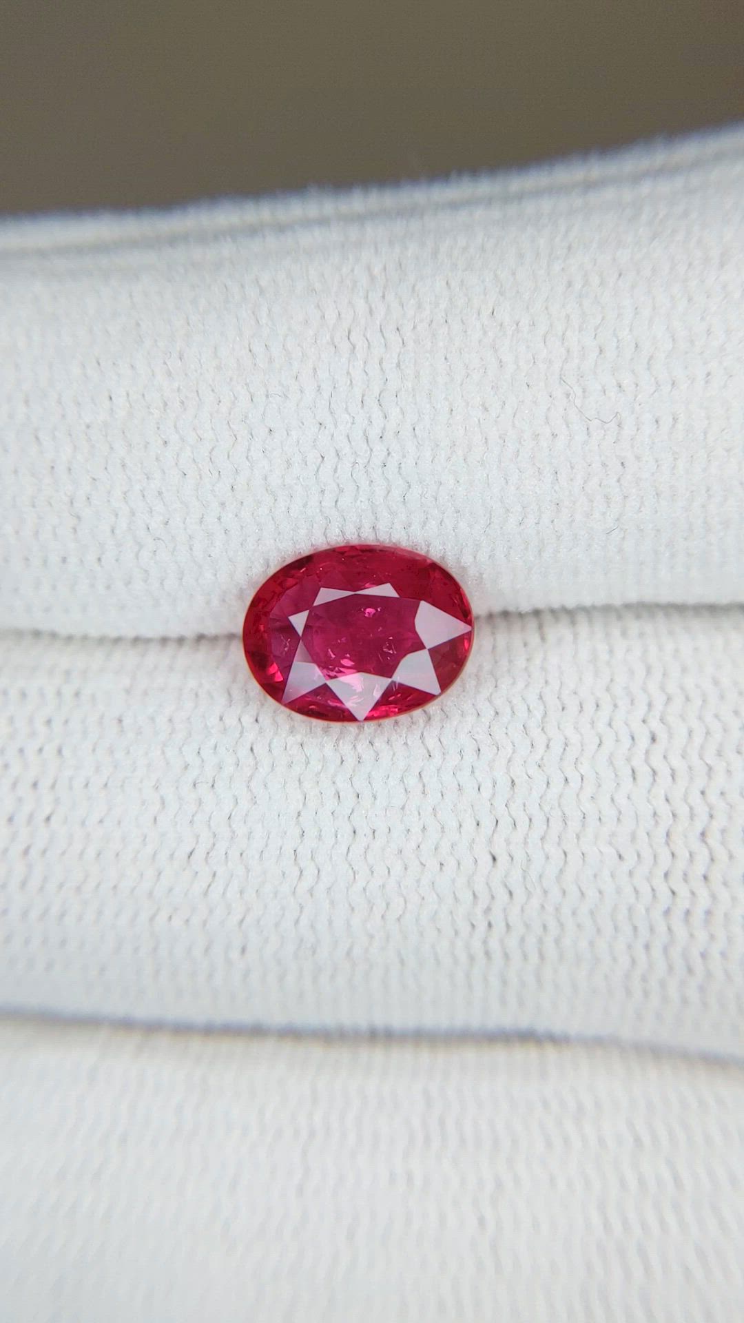 2.11 Ct. Pinkish Red Ruby from Mozambique Size Video