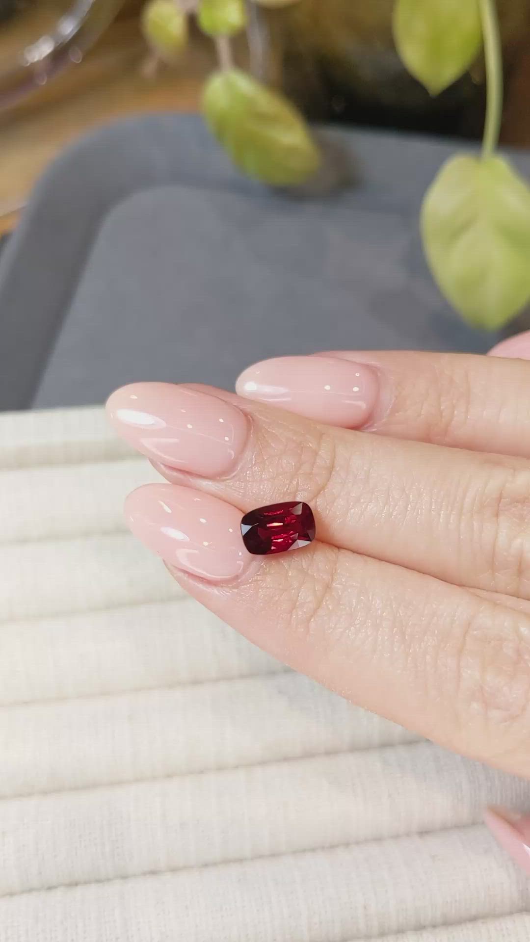 2.09 Ct. Purplish Red Ruby from Mozambique Size Video