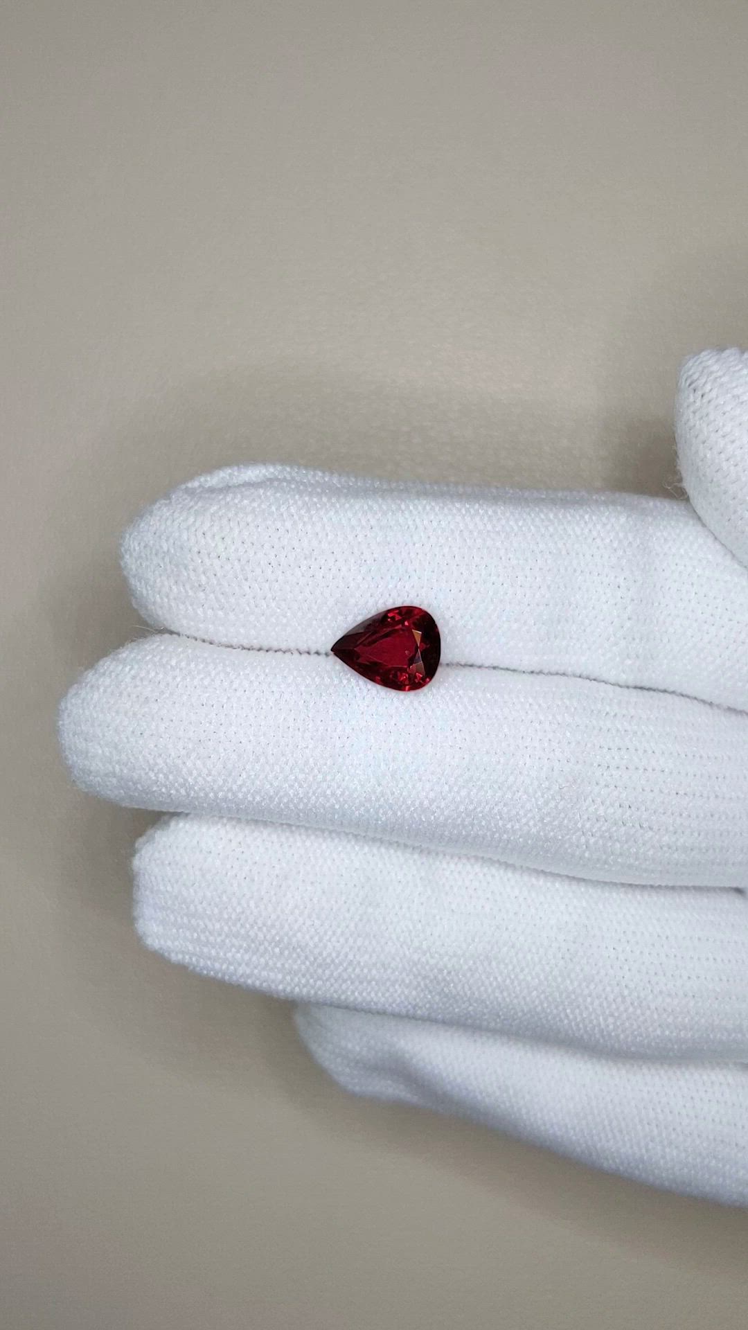 2.68 Ct. Purplish Red Ruby from Mozambique Size Video