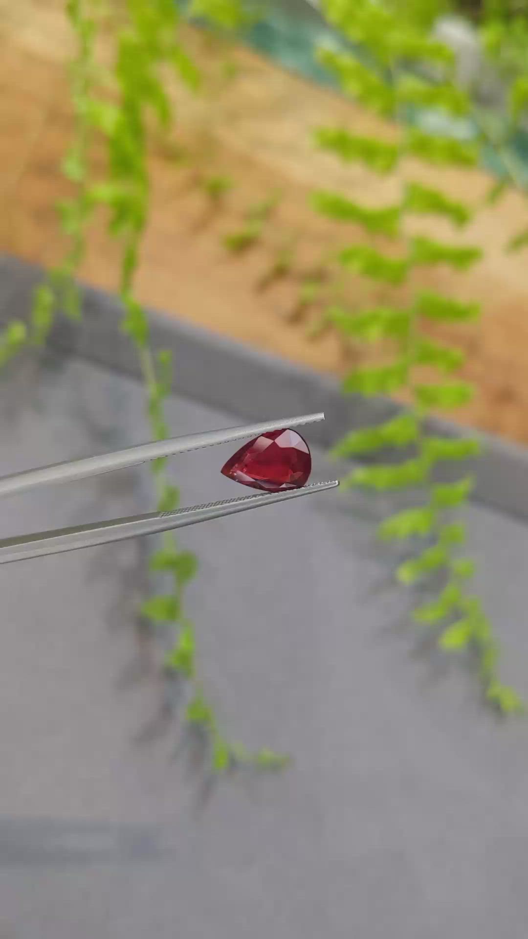 1.76 Ct. Ruby from Mozambique Size Video