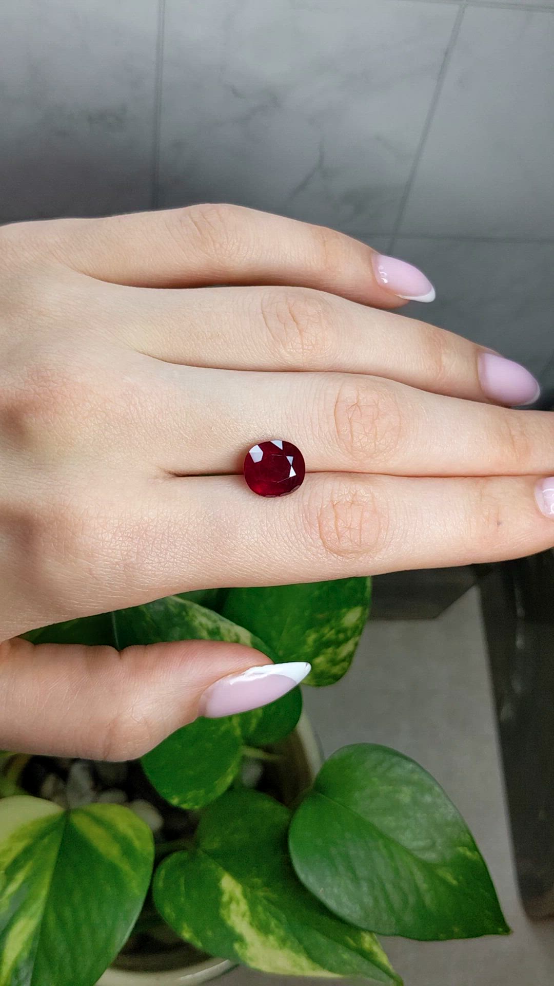 6.42 Ct. Ruby from Mozambique Size Video