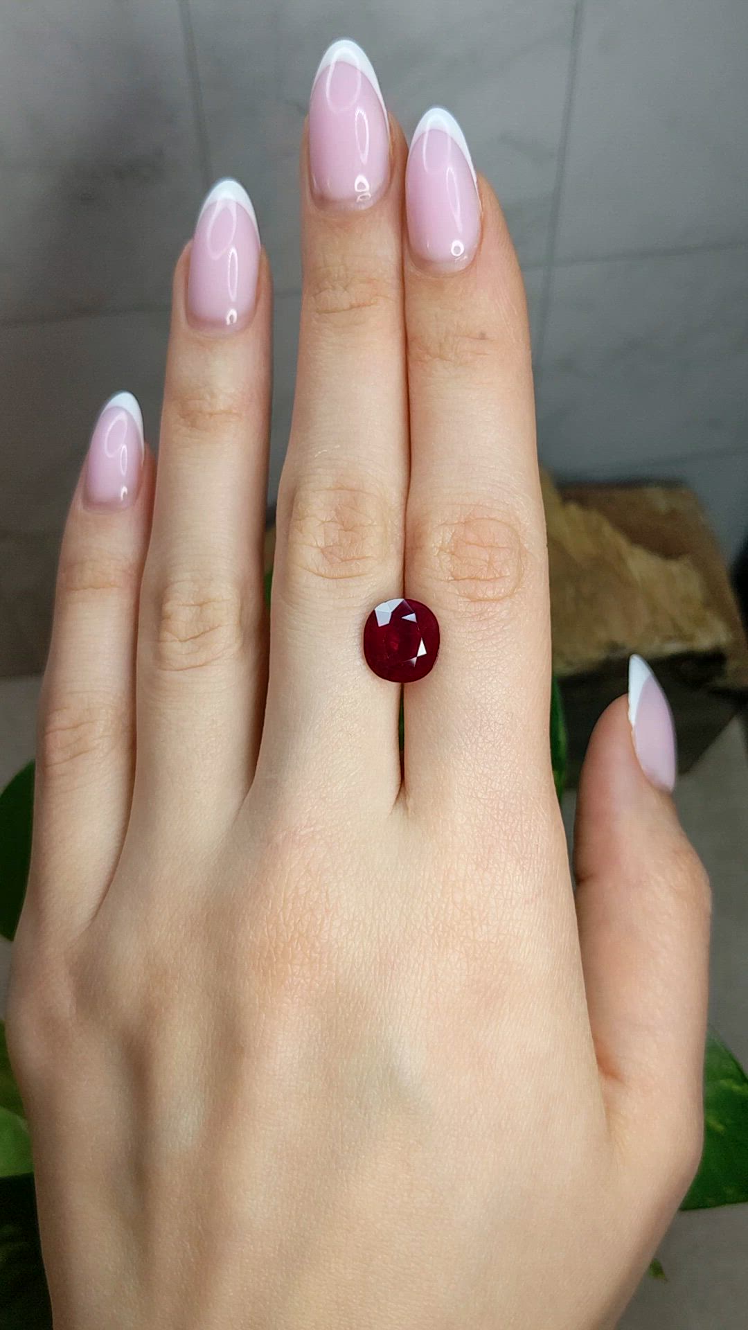 6.42 Ct. Ruby from Mozambique Size Video