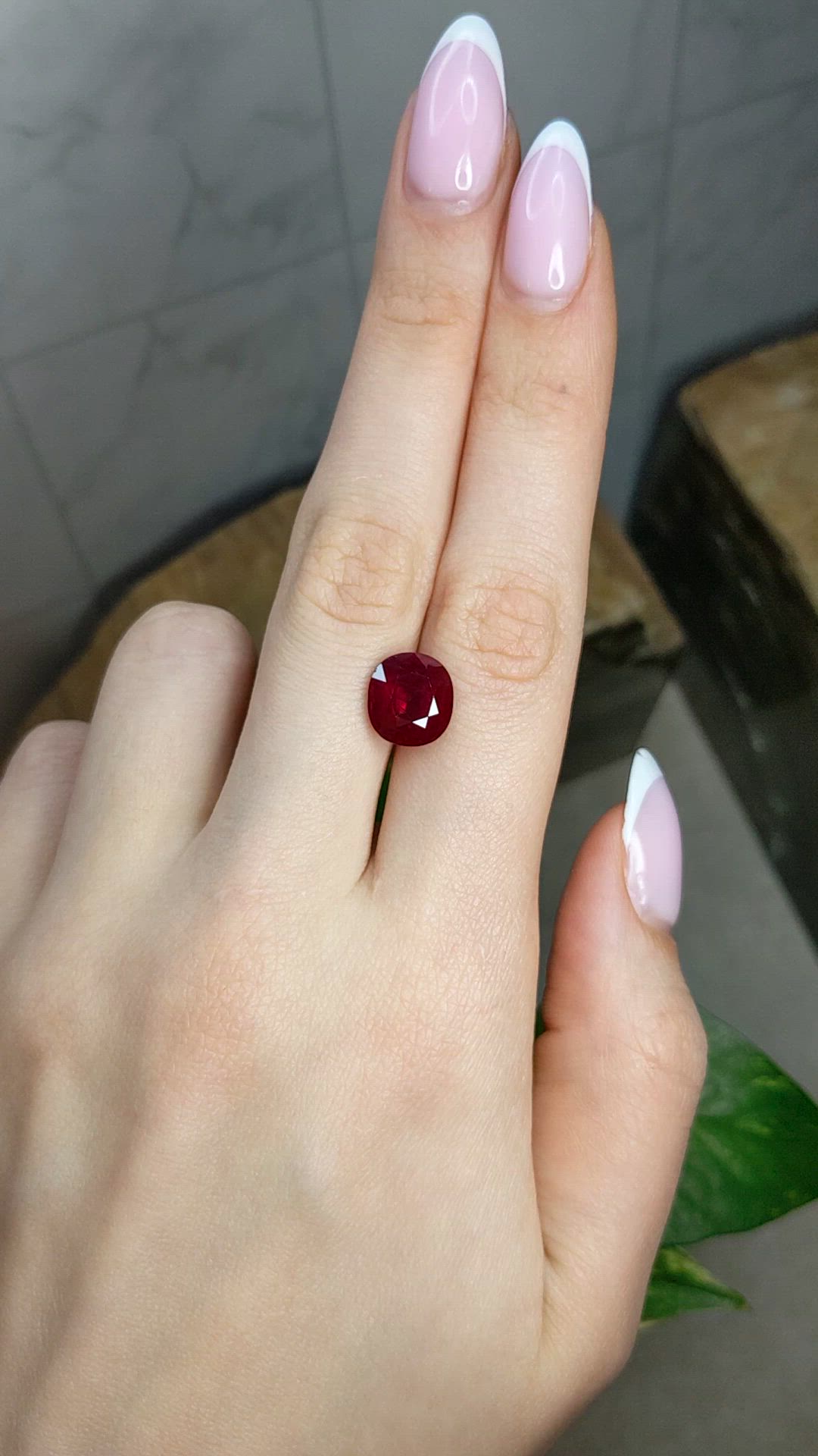 6.42 Ct. Ruby from Mozambique Size Video