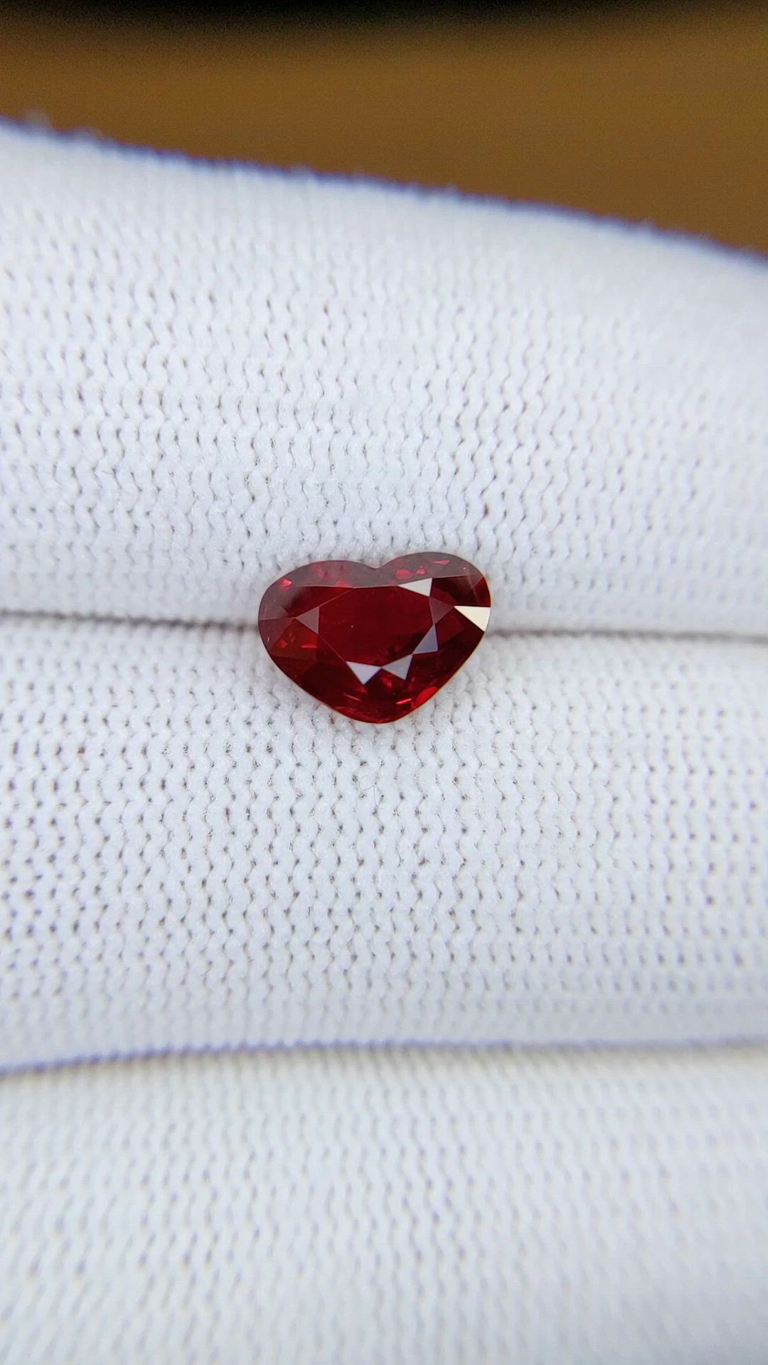 2.06 Ct. Ruby from Mozambique Size Video