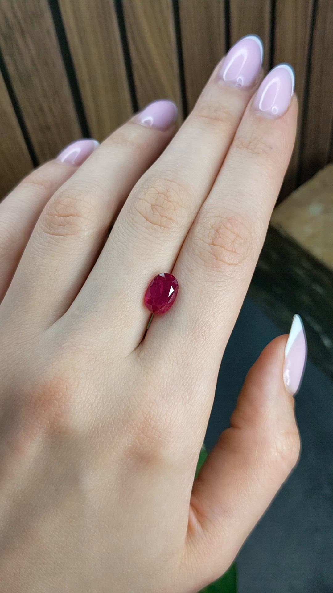 4.03 Ct. Ruby from Mozambique Size Video