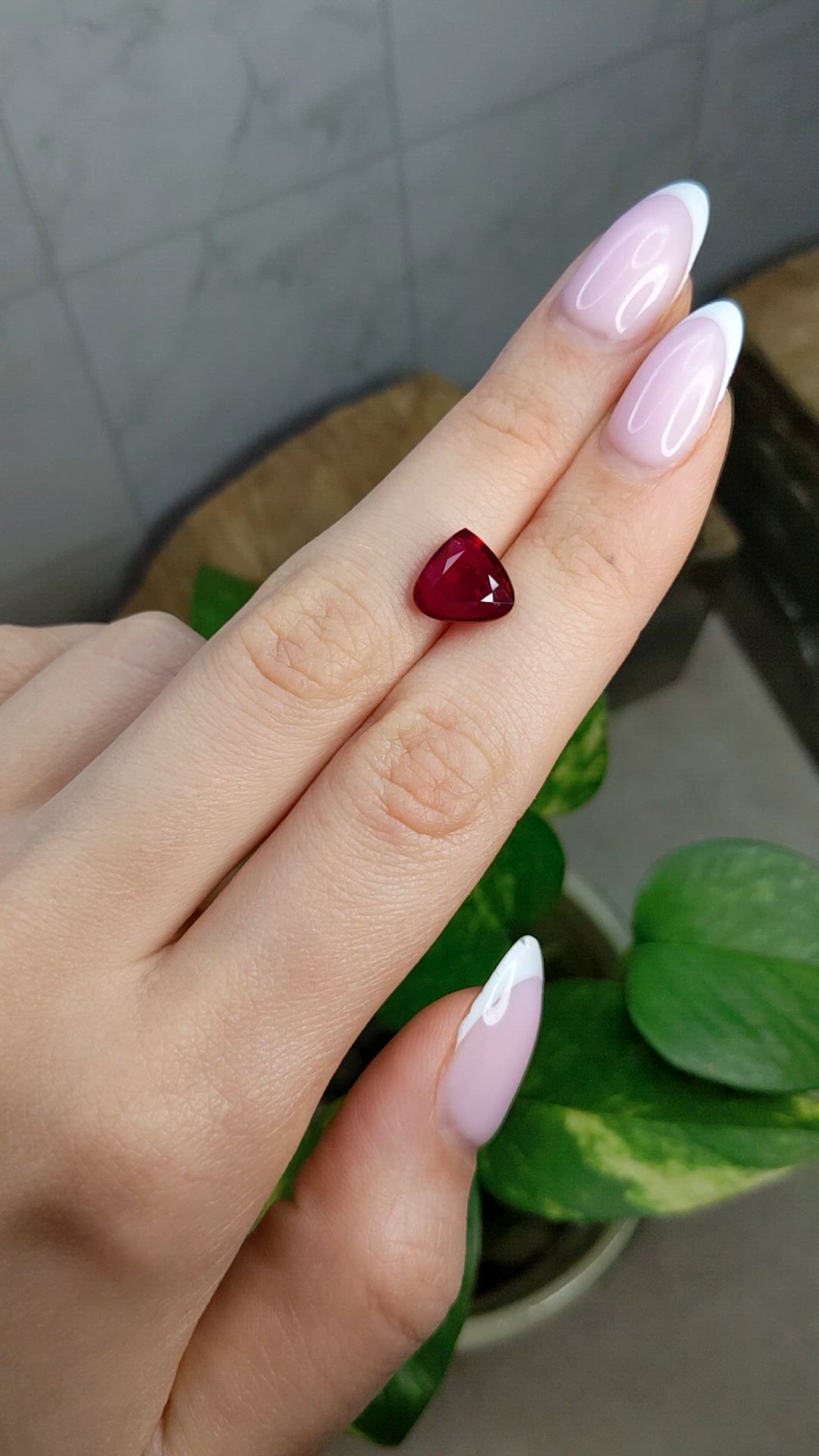 4.06 Ct. Ruby from Mozambique Size Video
