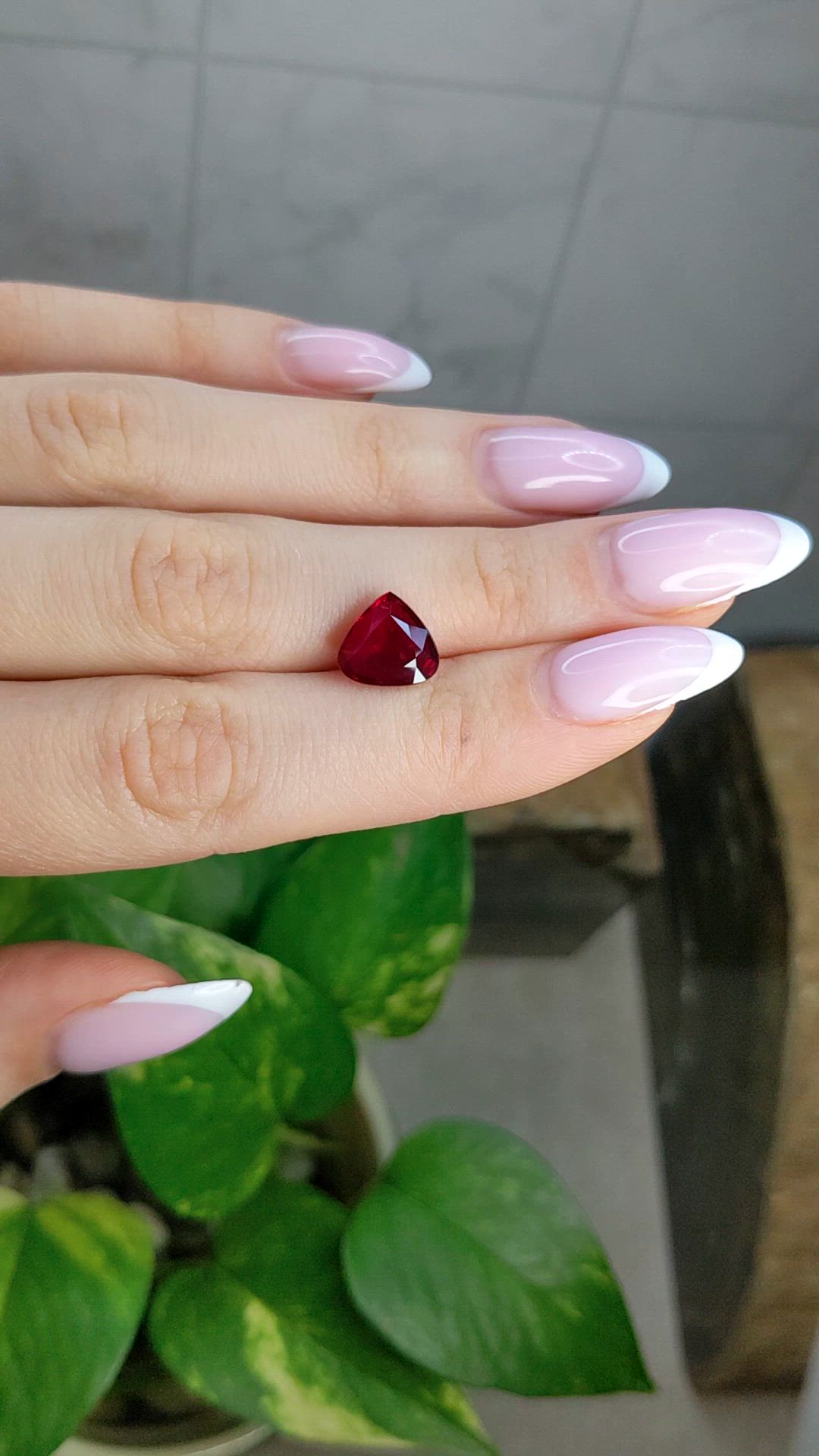 4.06 Ct. Ruby from Mozambique Size Video