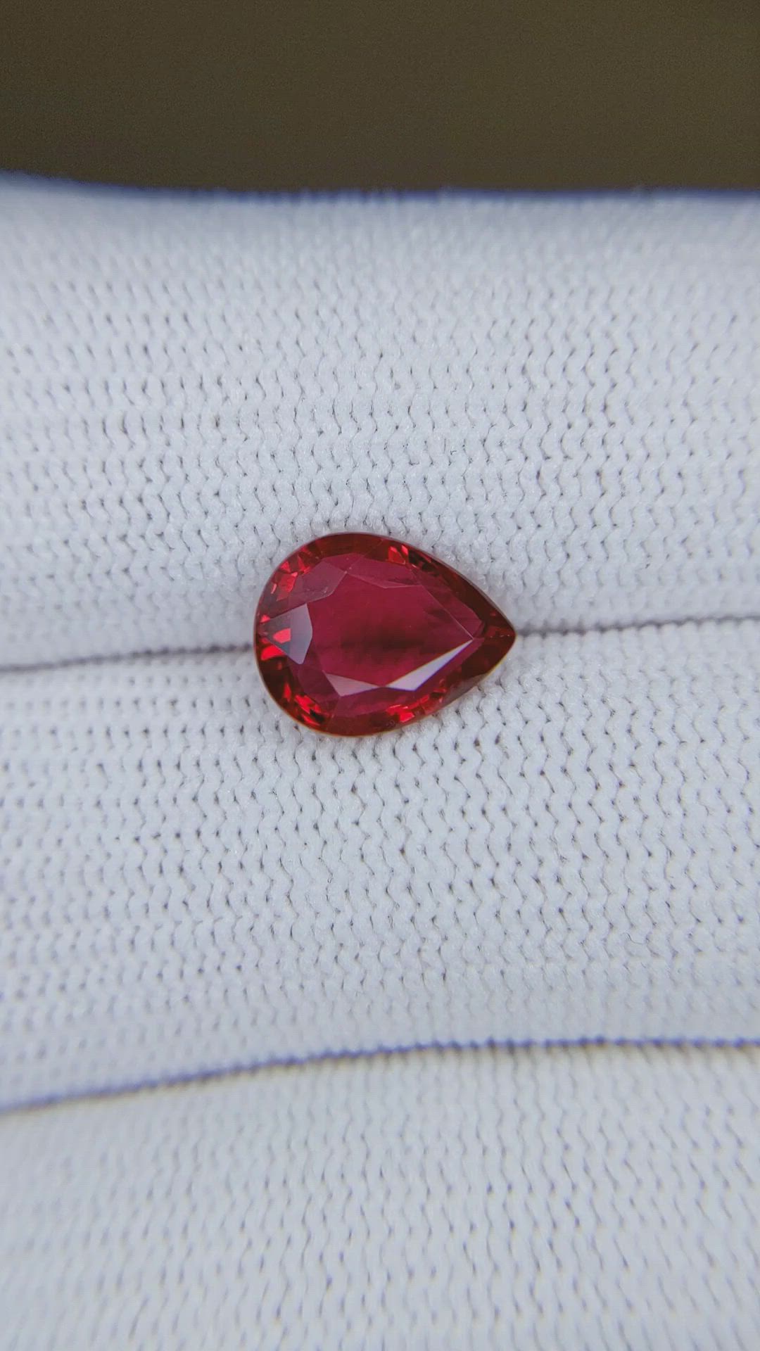 2.34 Ct. Ruby from Mozambique Size Video