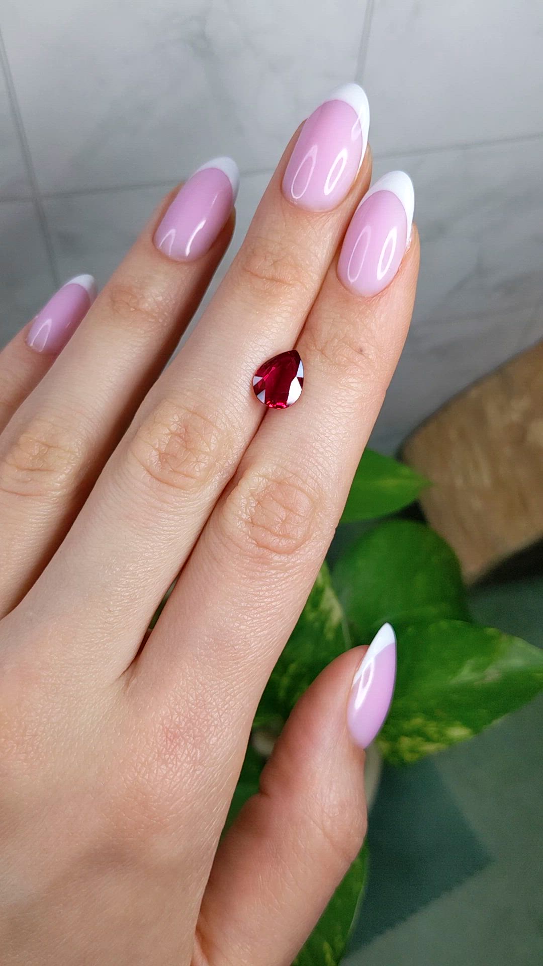 2.34 Ct. Ruby from Mozambique Size Video