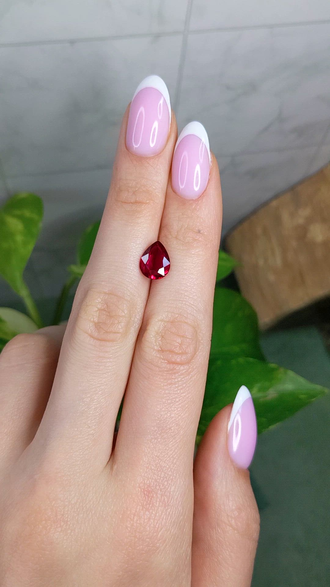 2.34 Ct. Ruby from Mozambique Size Video