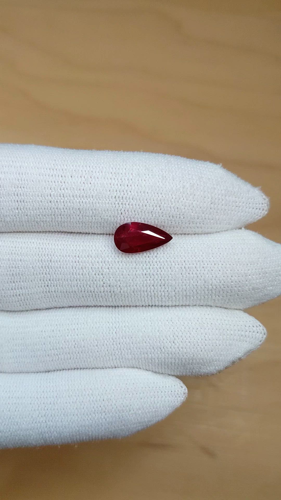 2.95 Ct. Ruby from Mozambique Size Video
