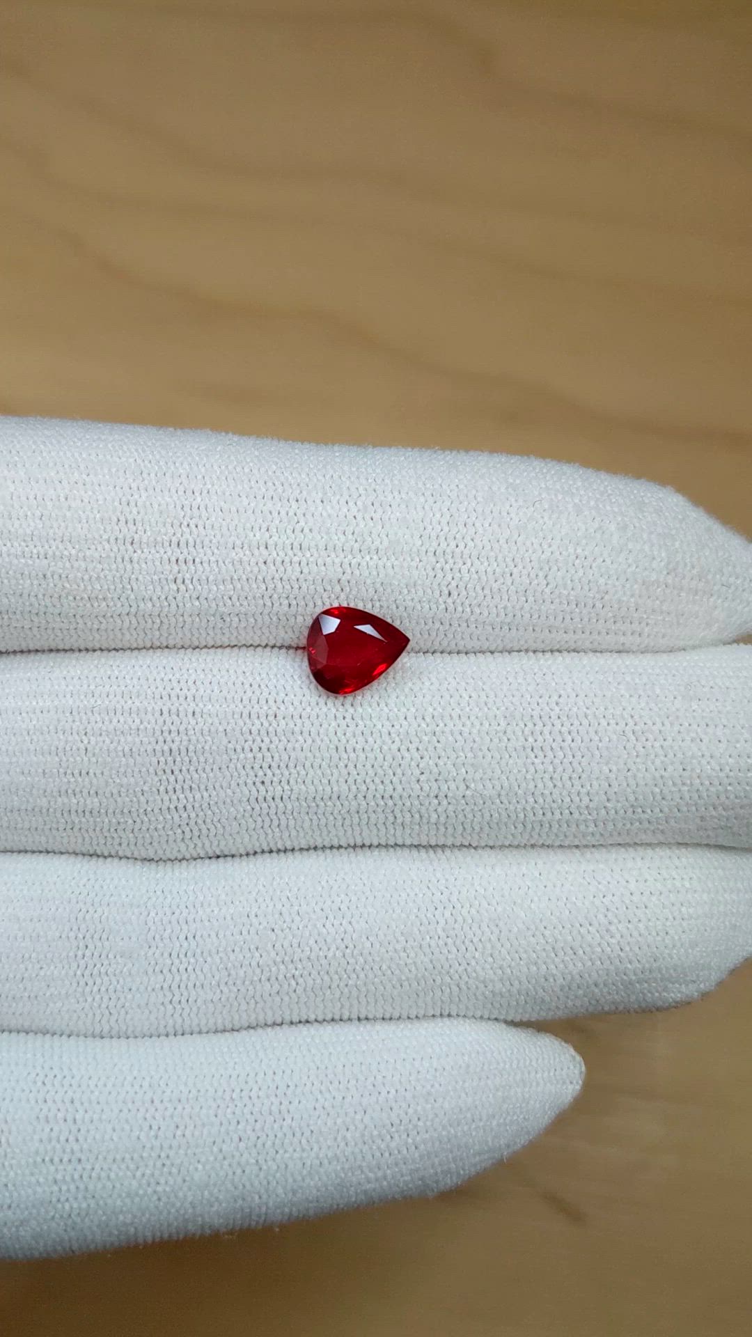 2.19 Ct. Ruby from Mozambique Size Video