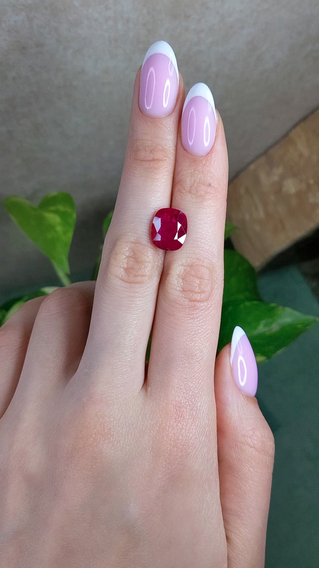 5.89 Ct. Ruby from Mozambique Size Video