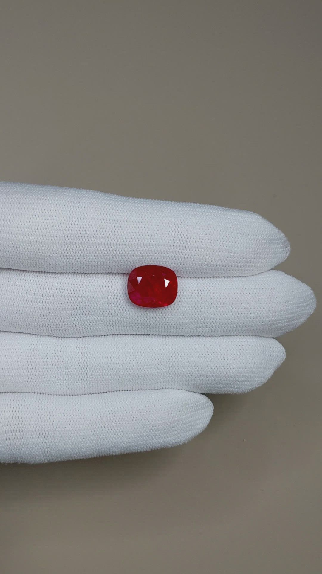 5.89 Ct. Ruby from Mozambique Size Video